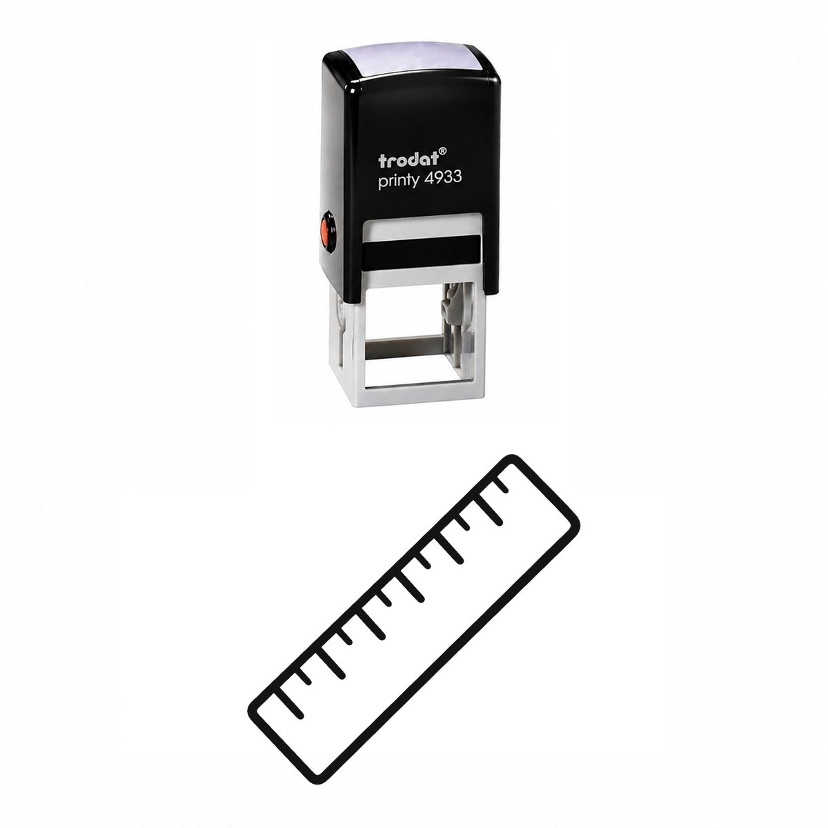 Ruler Self-Inking Stamp