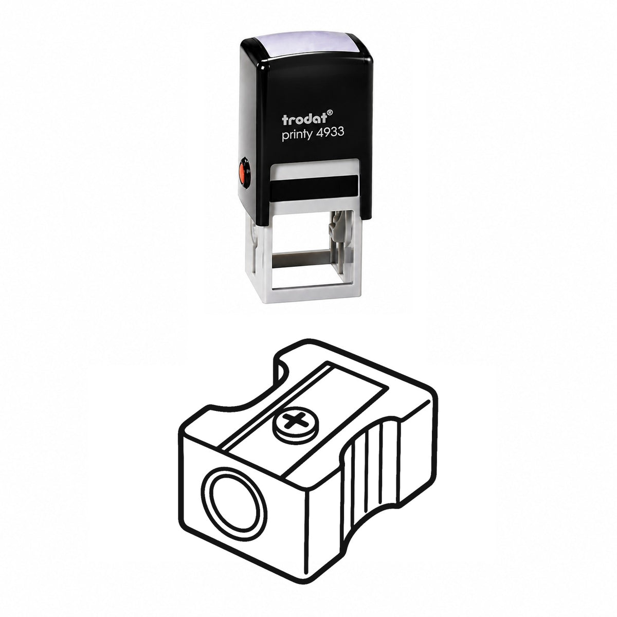 Pencil Sharpener Self-Inking Stamp