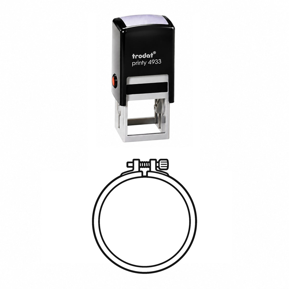Embroidery Hoop Self-Inking Stamp