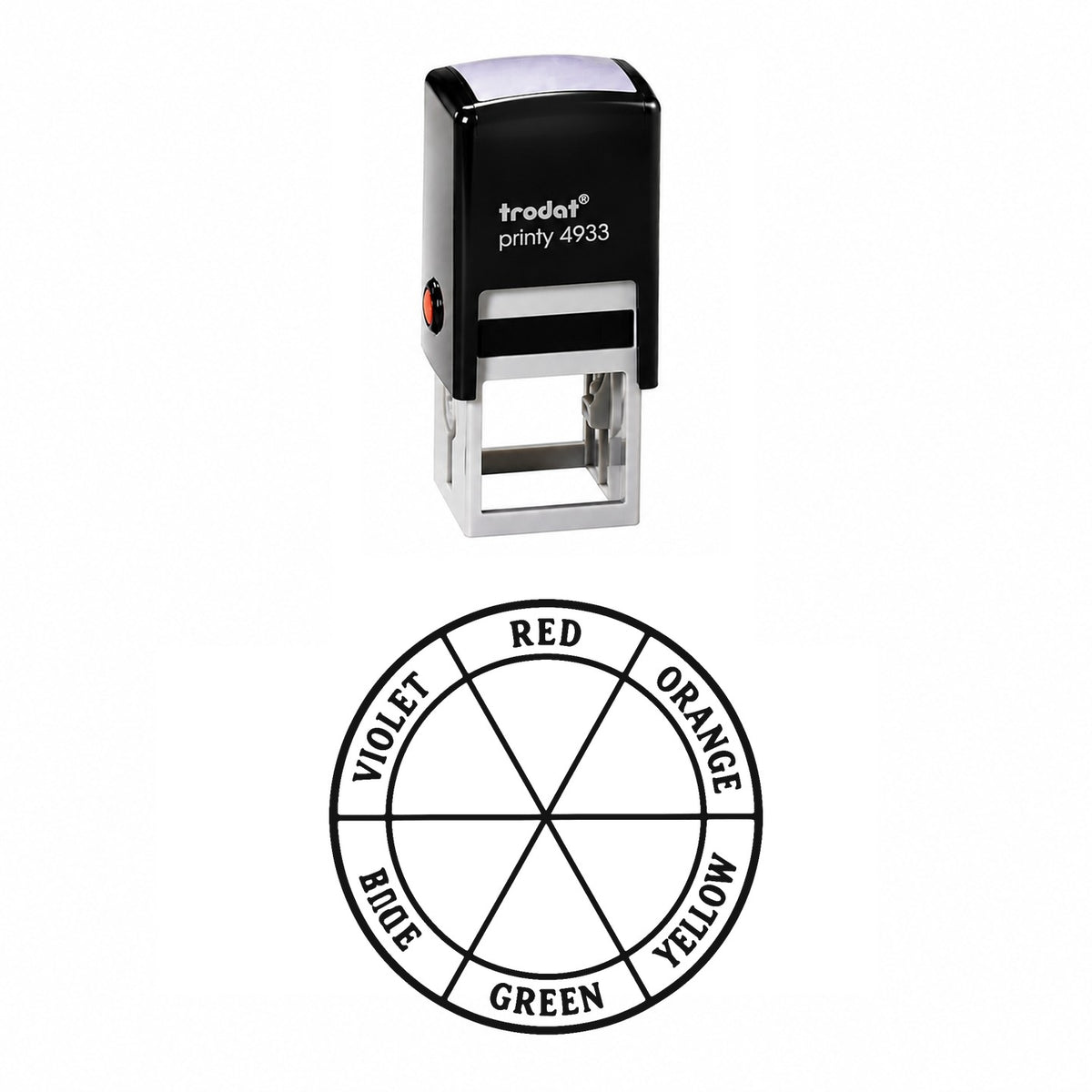 Color Wheel Self-Inking Stamp