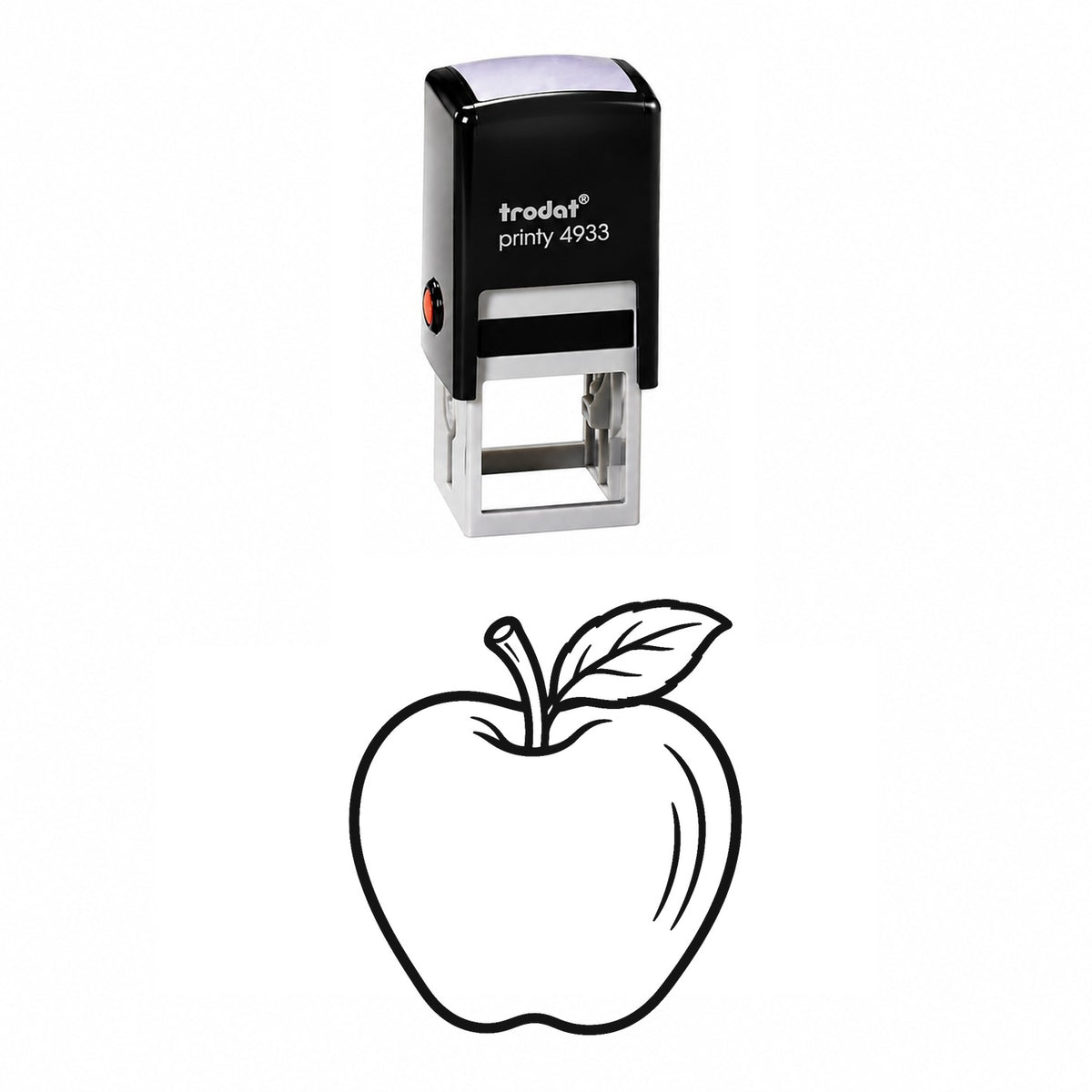 Apple Self-Inking Stamp