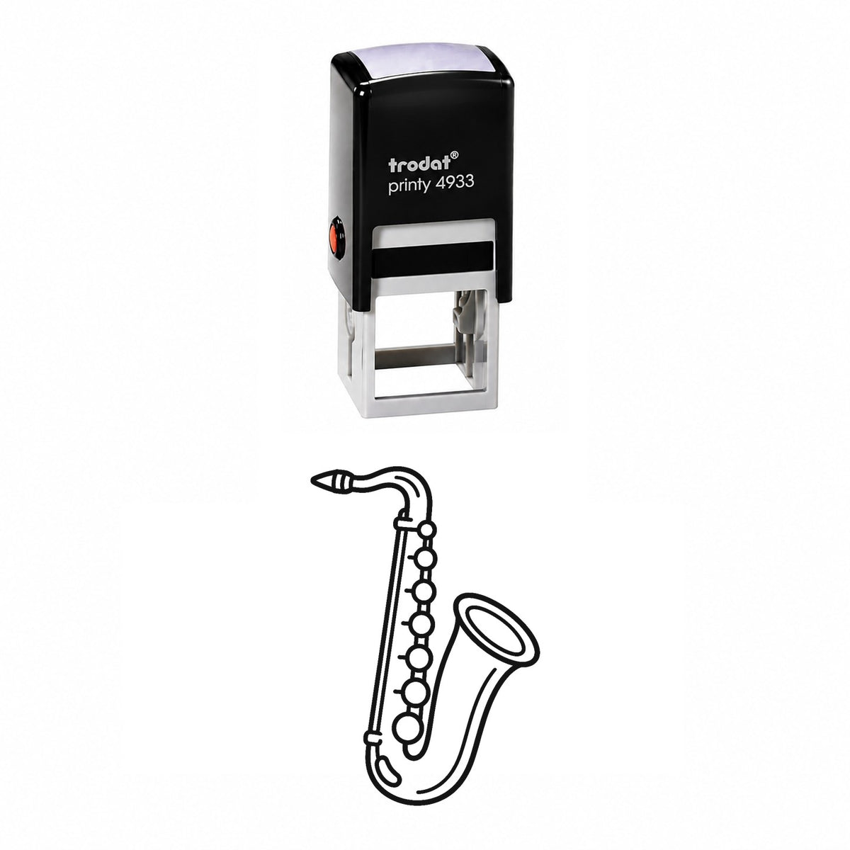 Saxophone Self-Inking Stamp