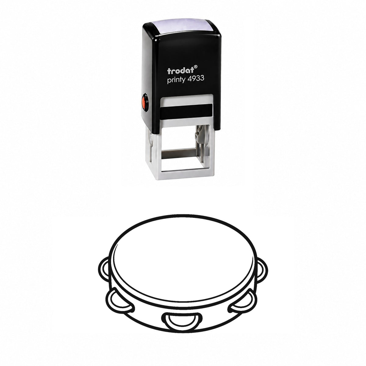 Tambourine Self-Inking Stamp
