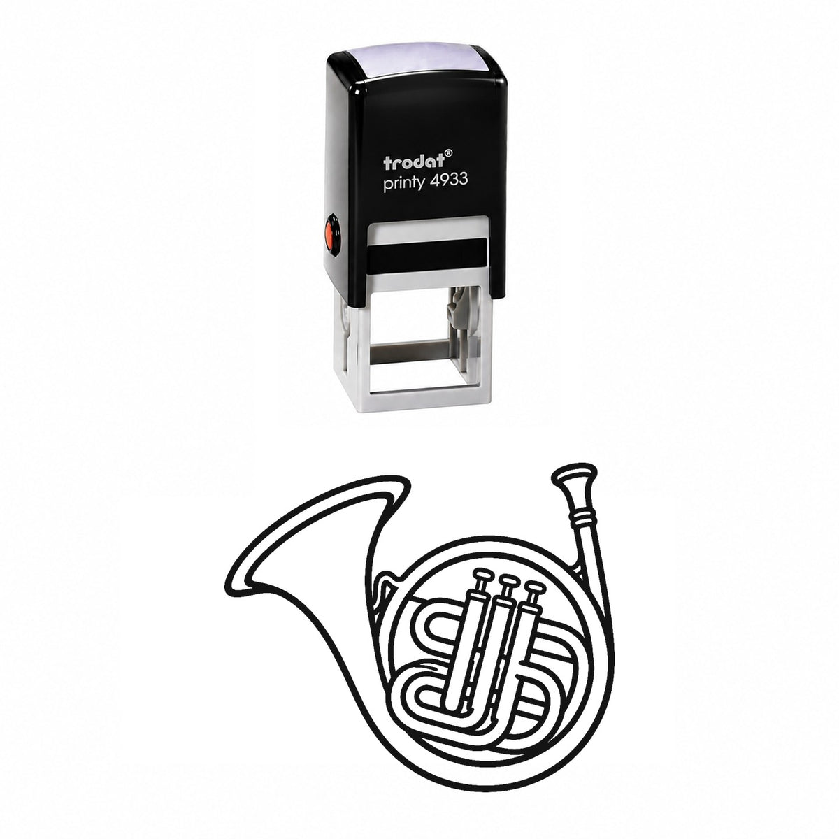 French Horn Self-Inking Stamp