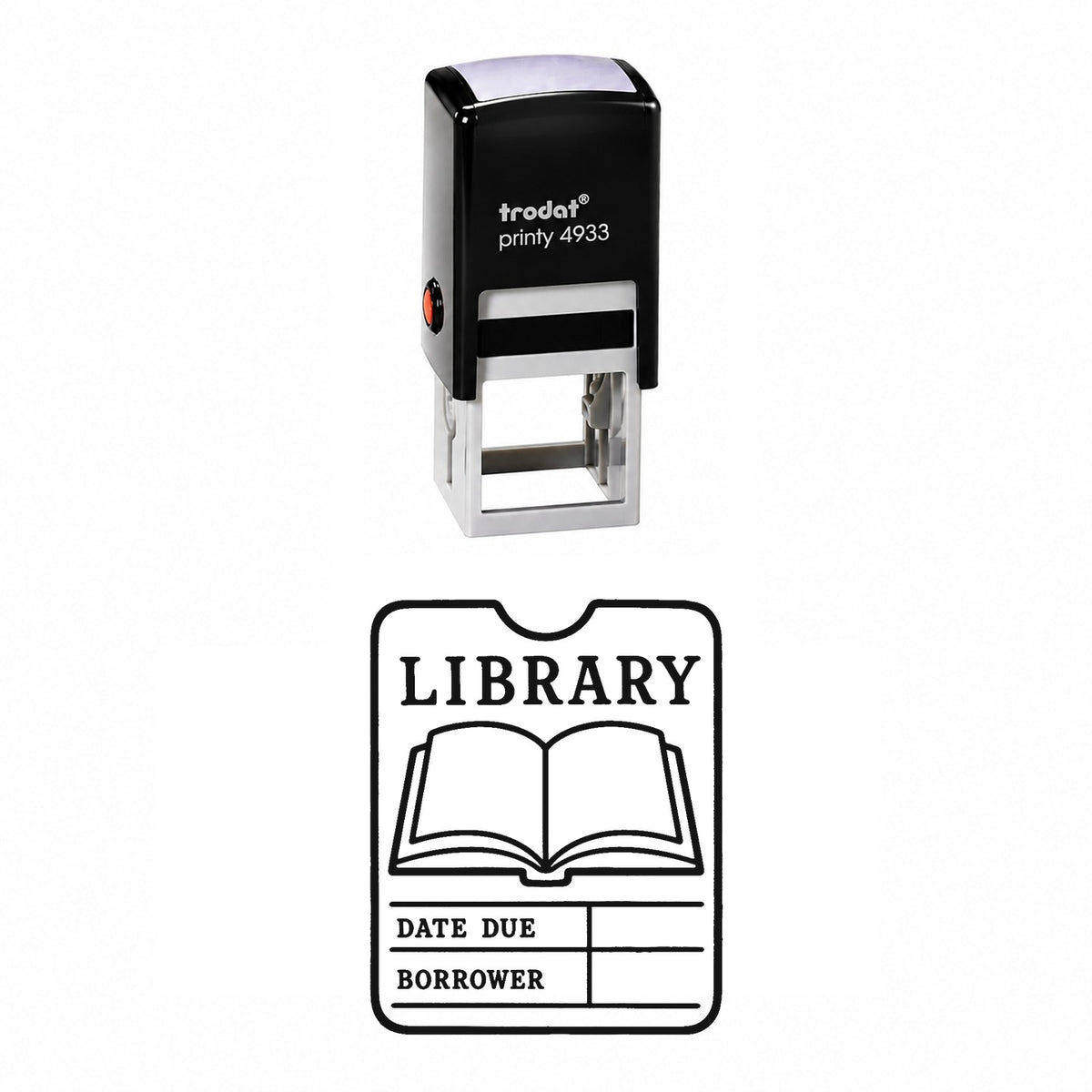Library Card Self-Inking Stamp