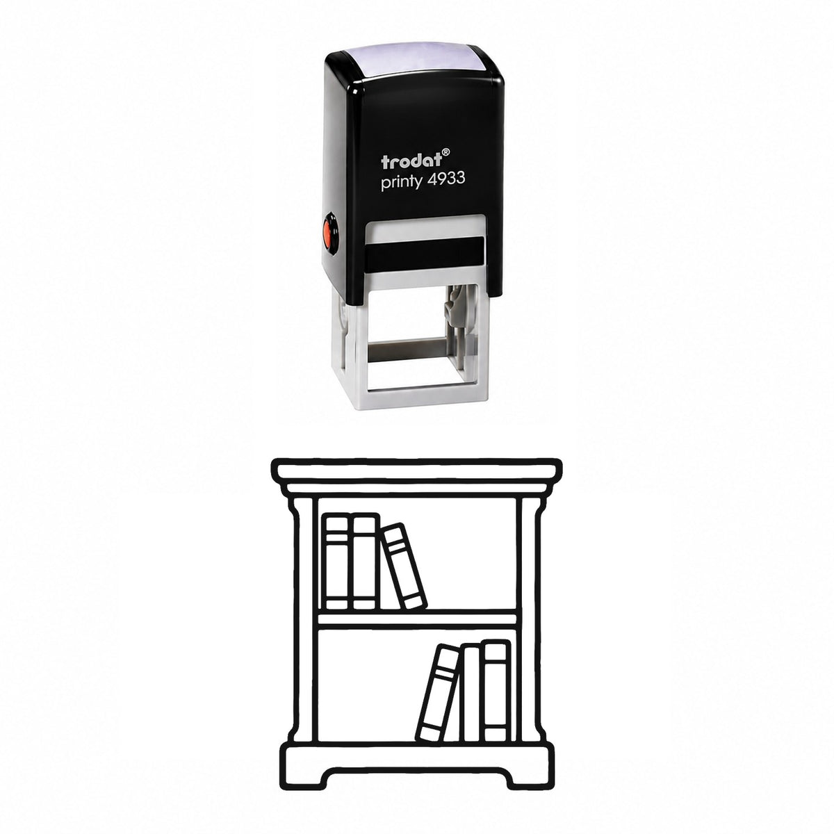 Bookshelf Self-Inking Stamp