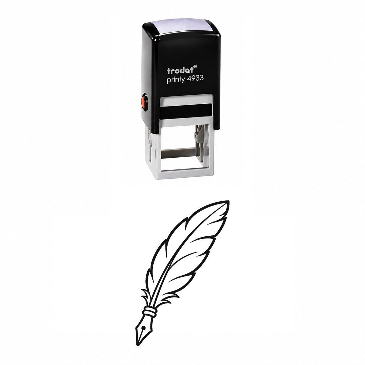 Quill Pen Self-Inking Stamp