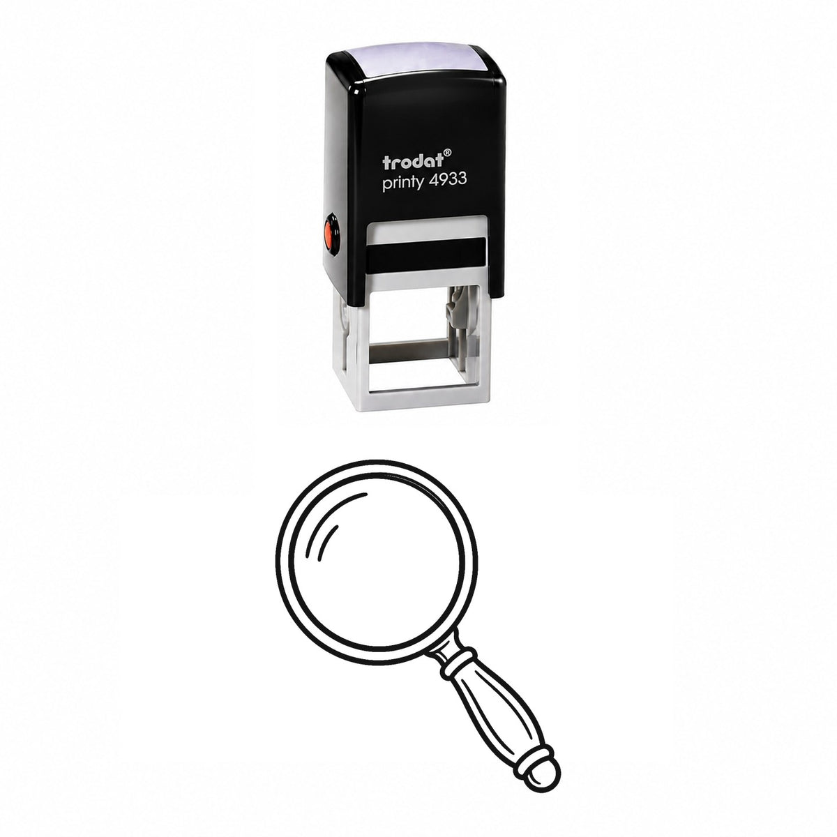 Magnifying Glass Self-Inking Stamp