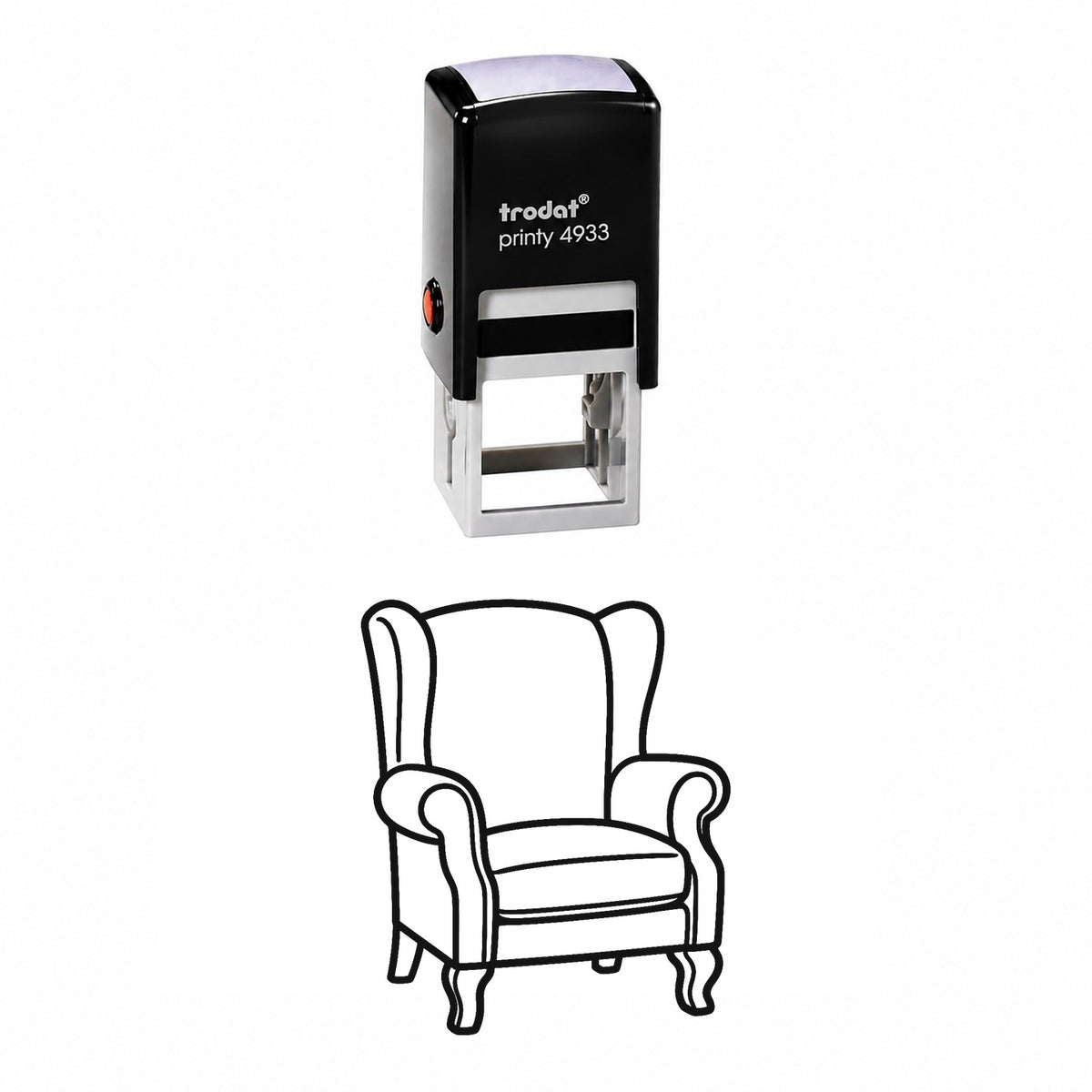Reading Chair Self-Inking Stamp