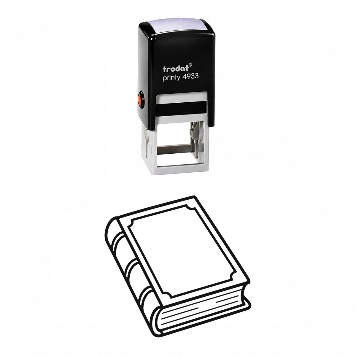 Hardcover Book Self-Inking Stamp