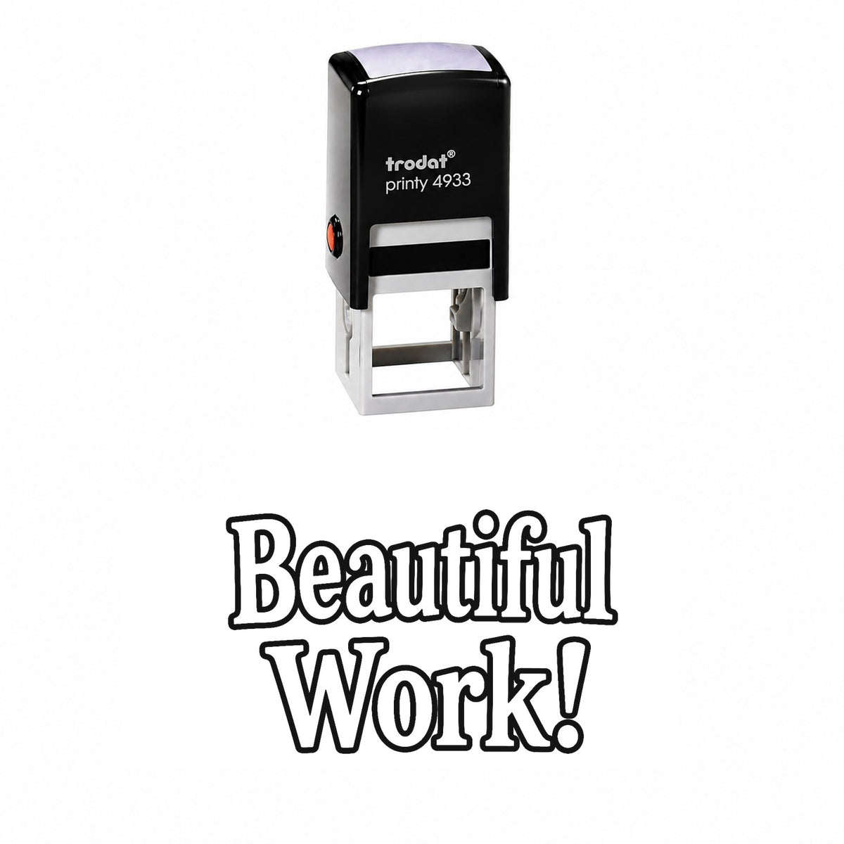 Beautiful Work Self-Inking Stamp