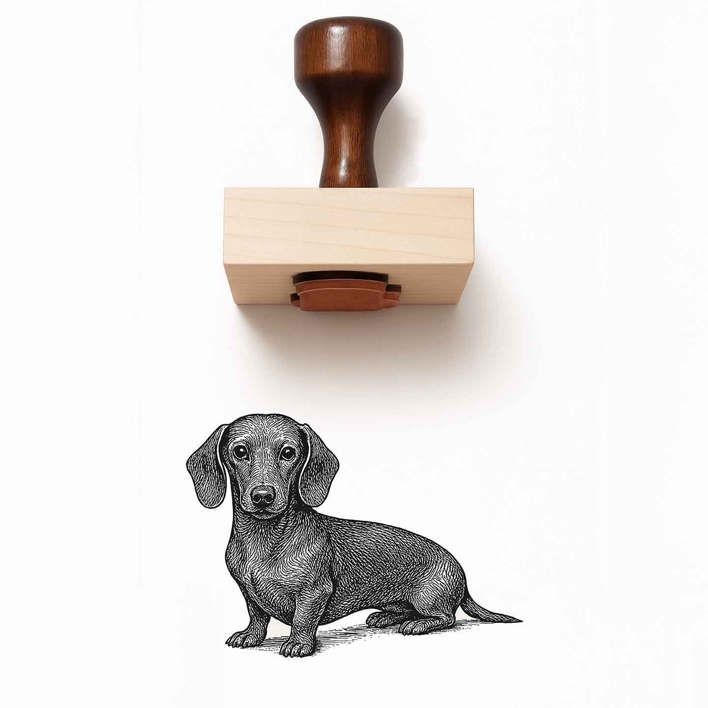 Dachshund Rubber Stamp