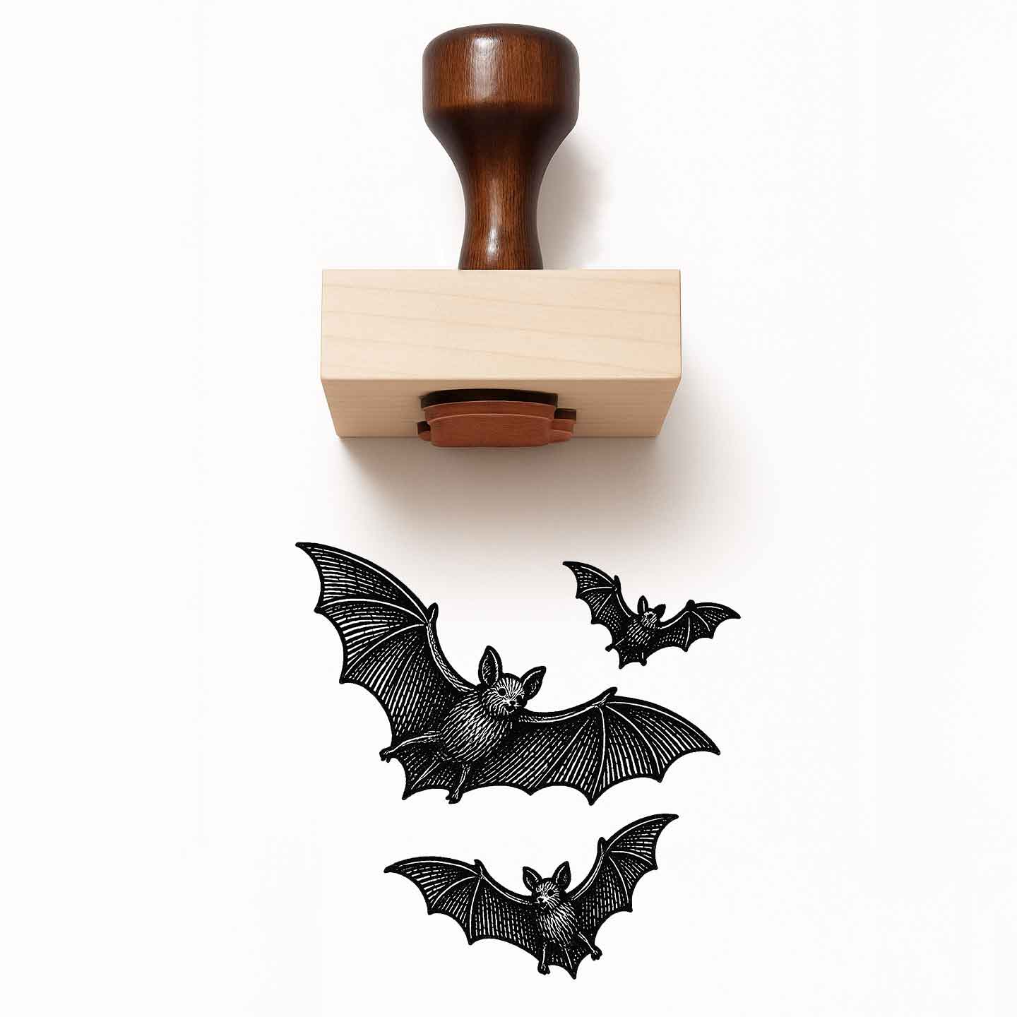 Bats Rubber Stamp
