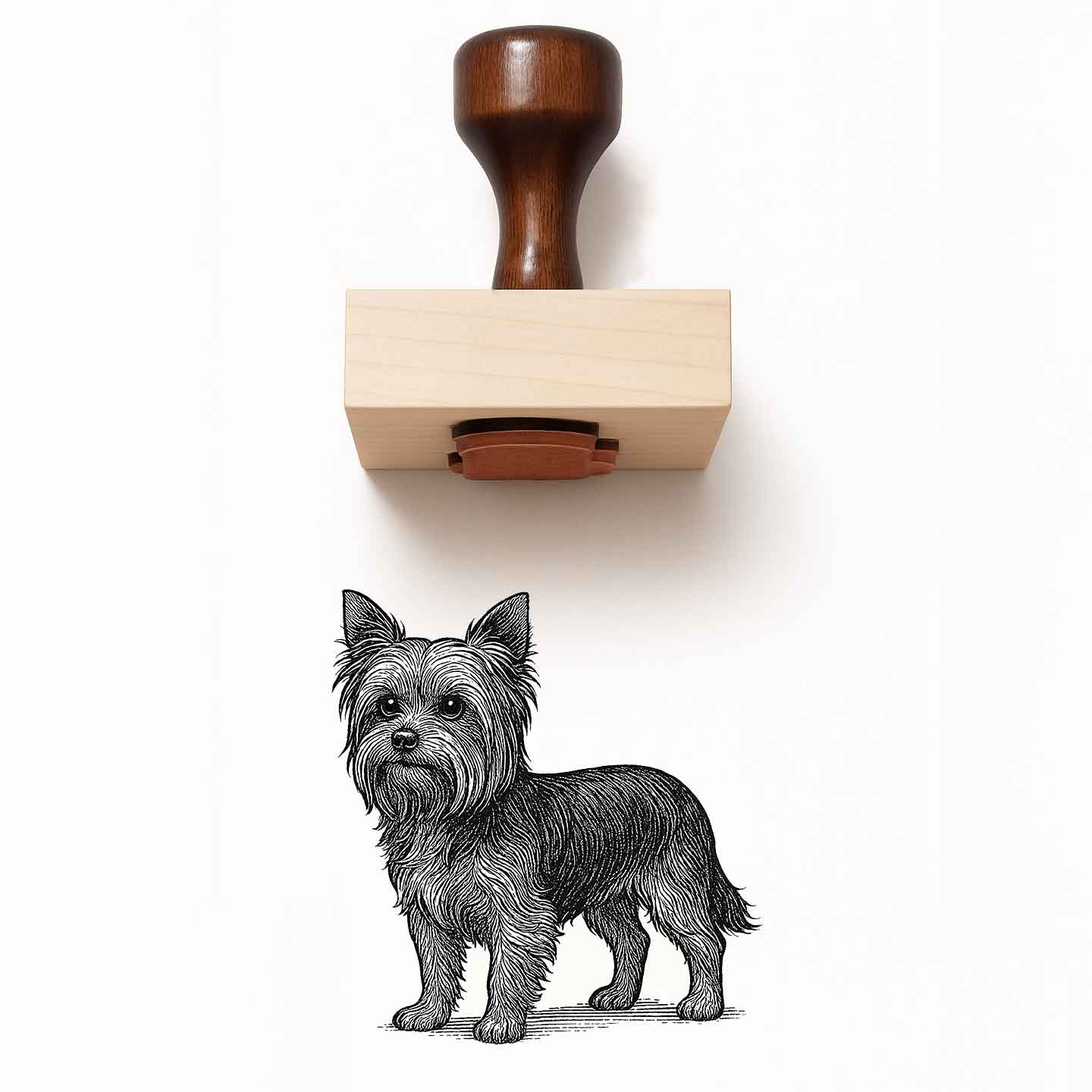 Yorkshire Terrier Rubber Stamp