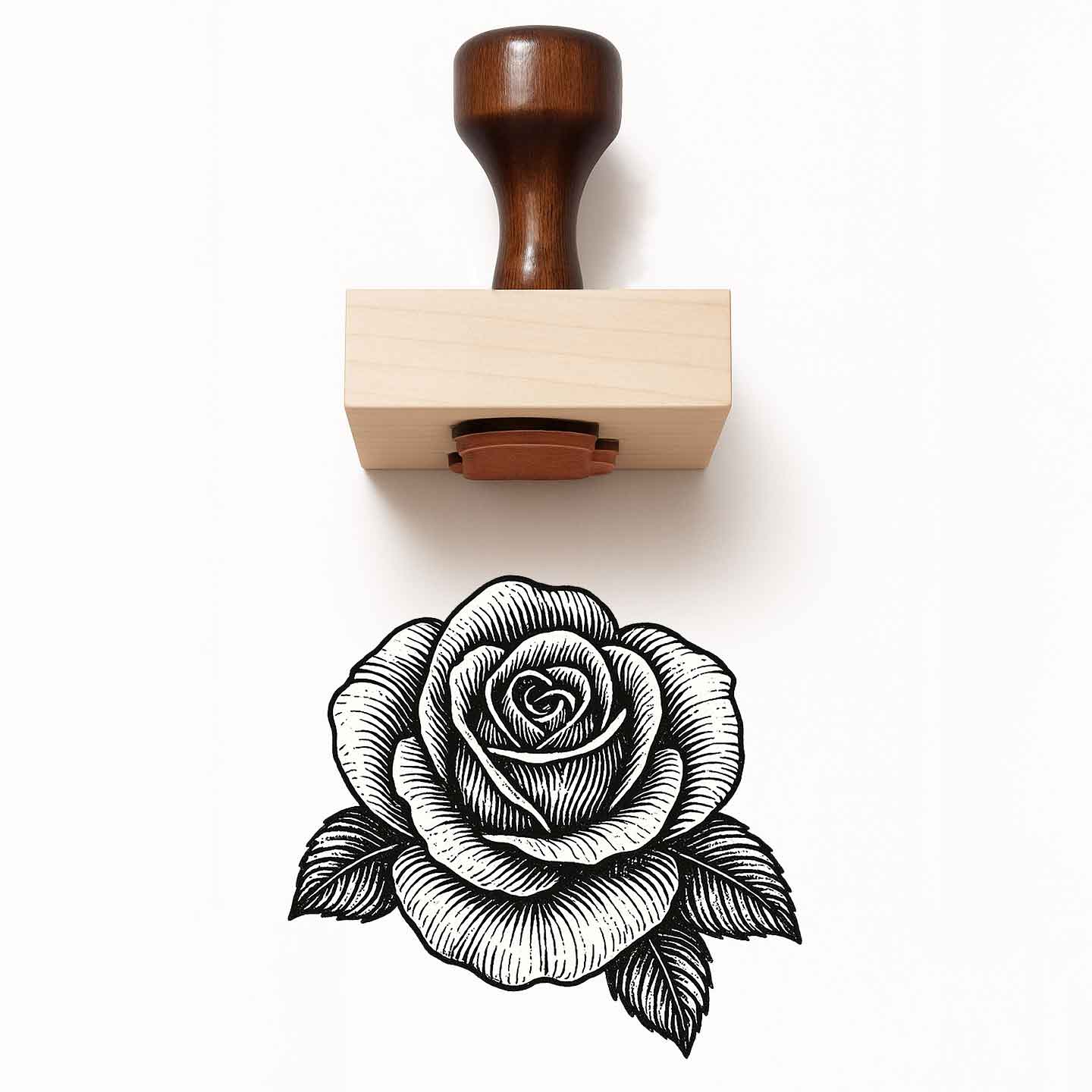 Rose Rubber Stamp