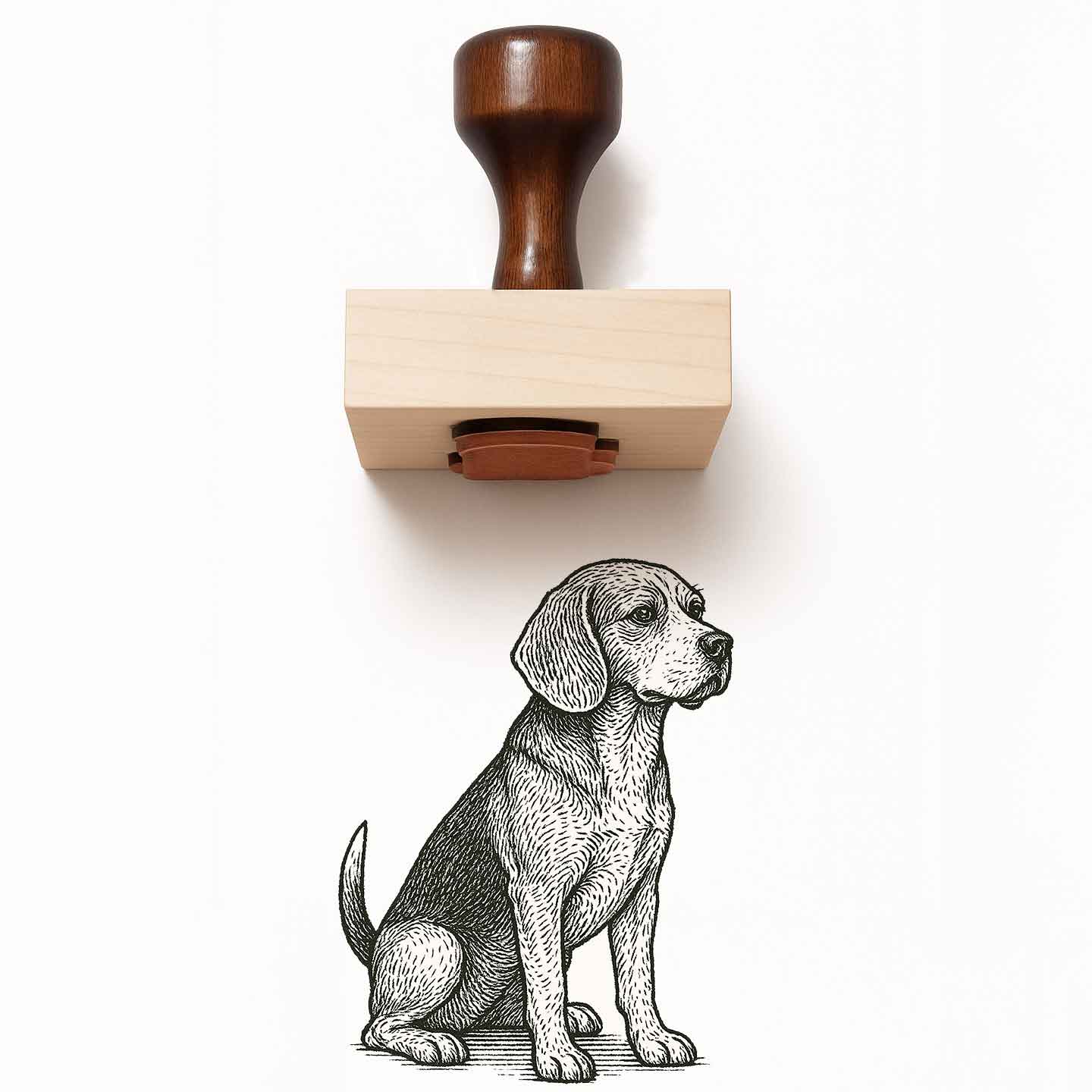 Beagle Rubber Stamp