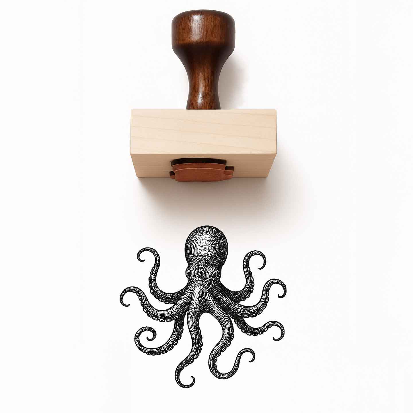 Octopus Rubber Stamp