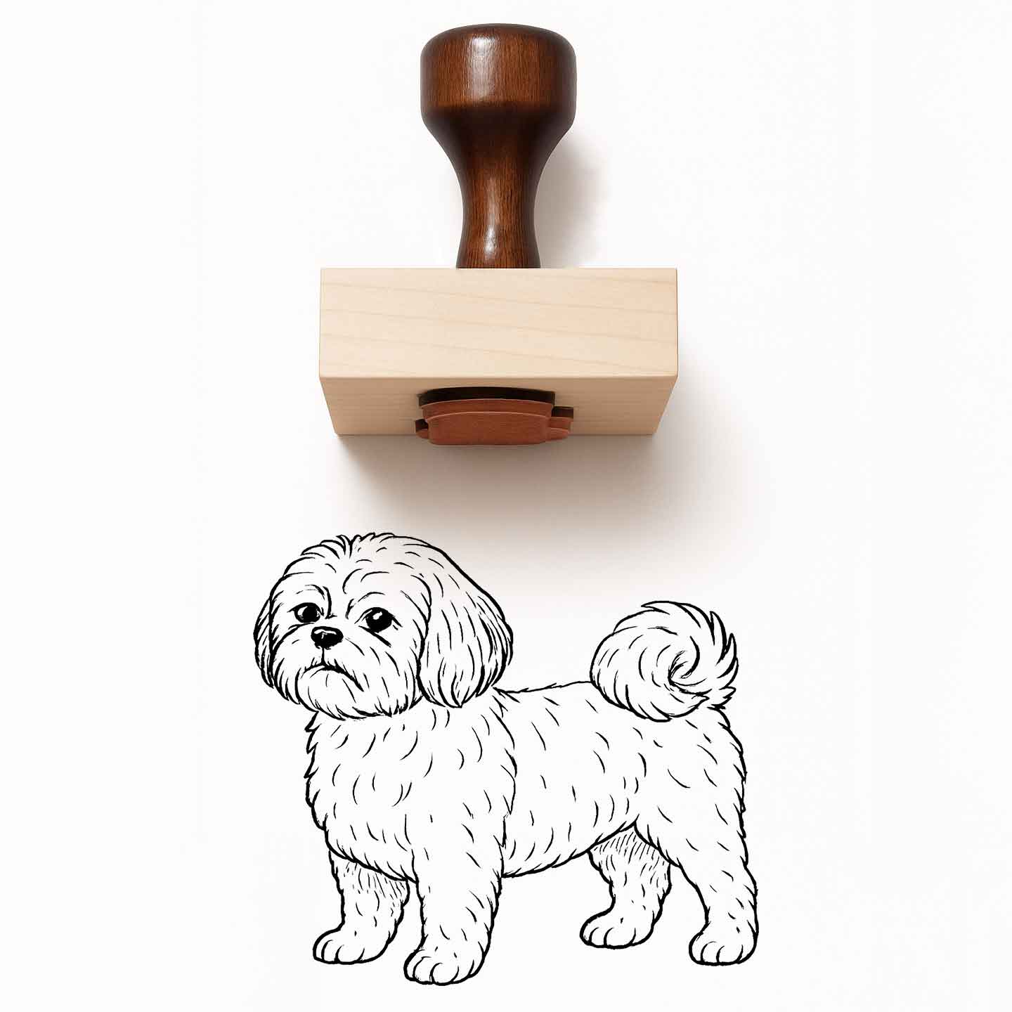 Shih Tzu Rubber Stamp