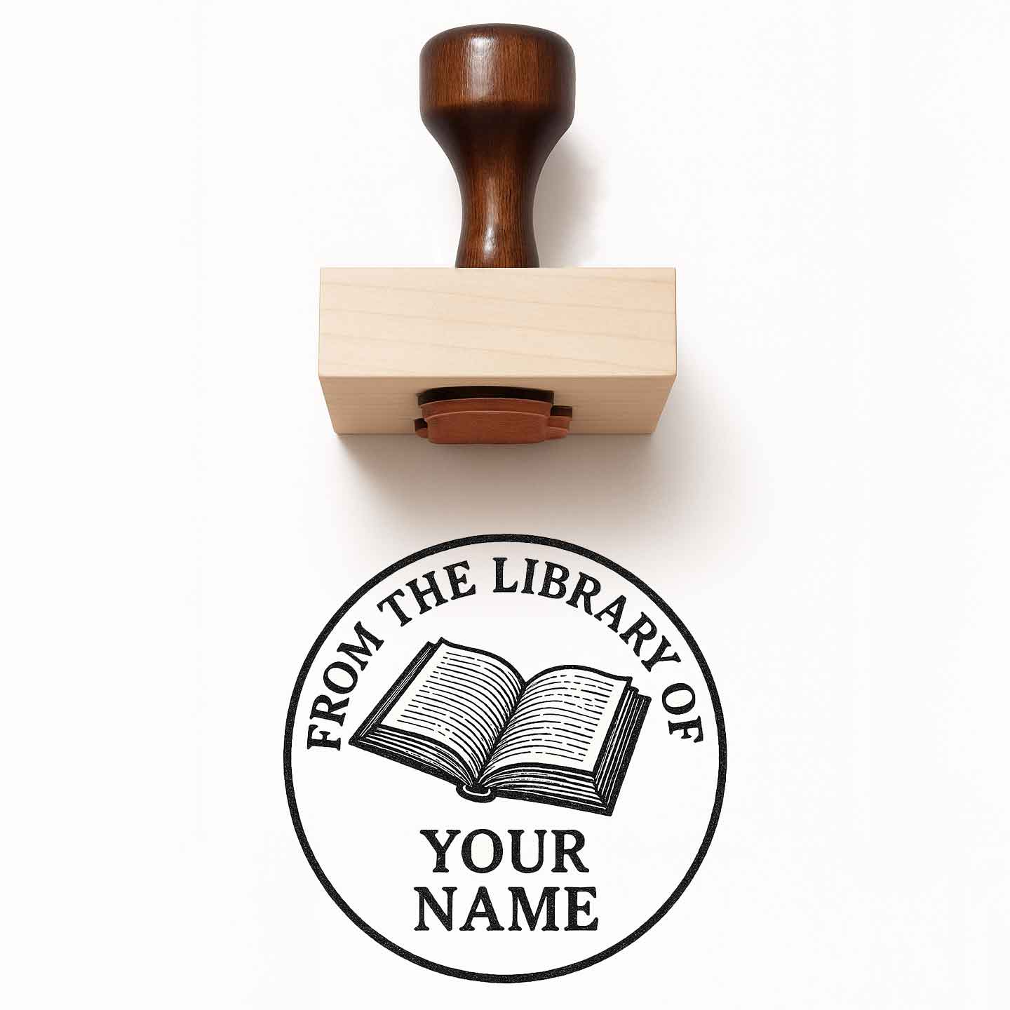 From the Library Of Custom Rubber Stamp