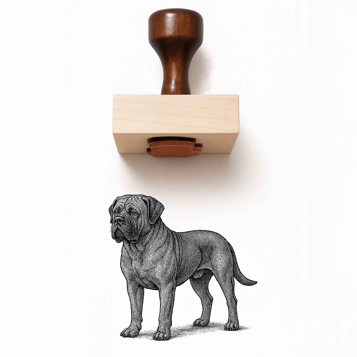 Bullmastiff Rubber Stamp