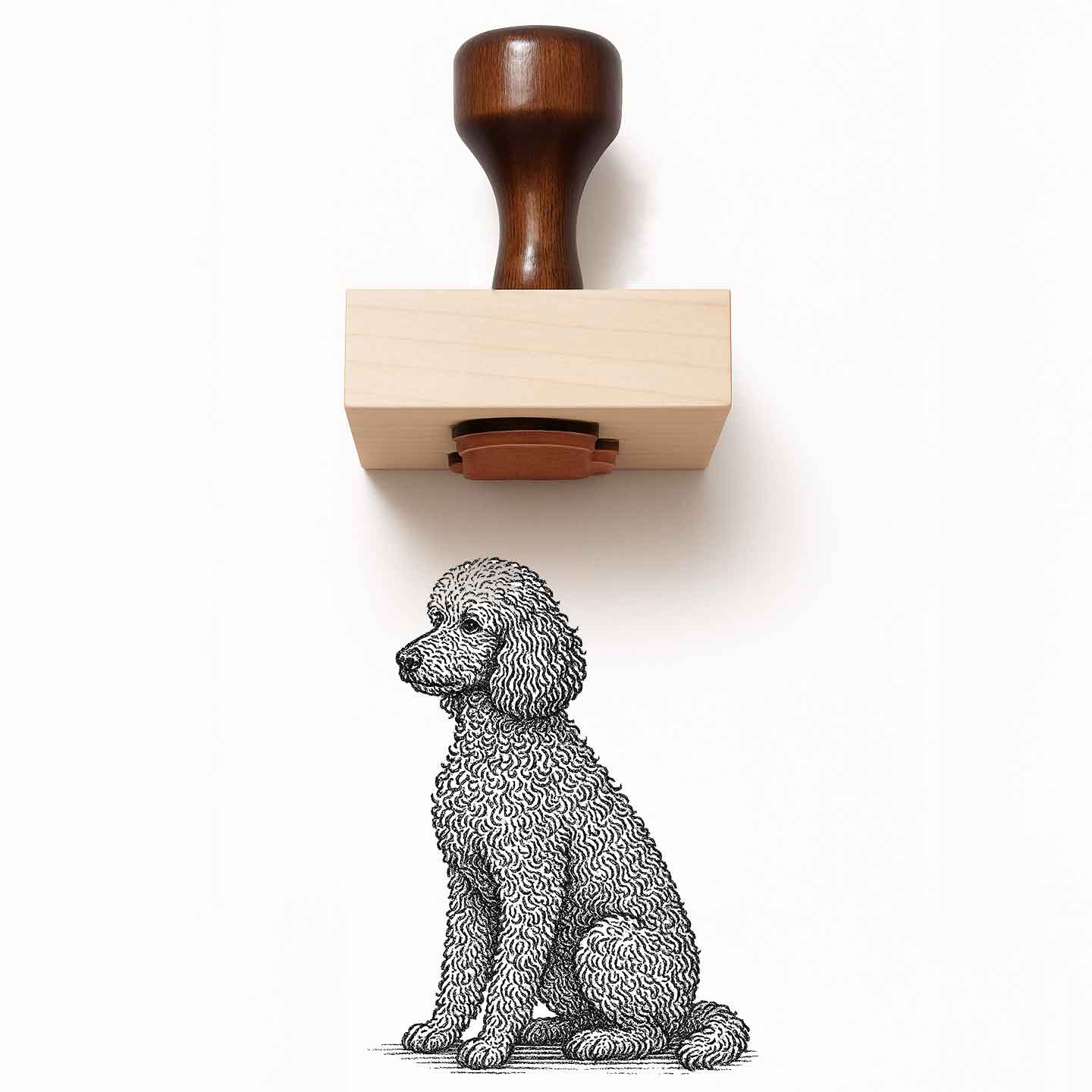 Goldendoodle Rubber Stamp