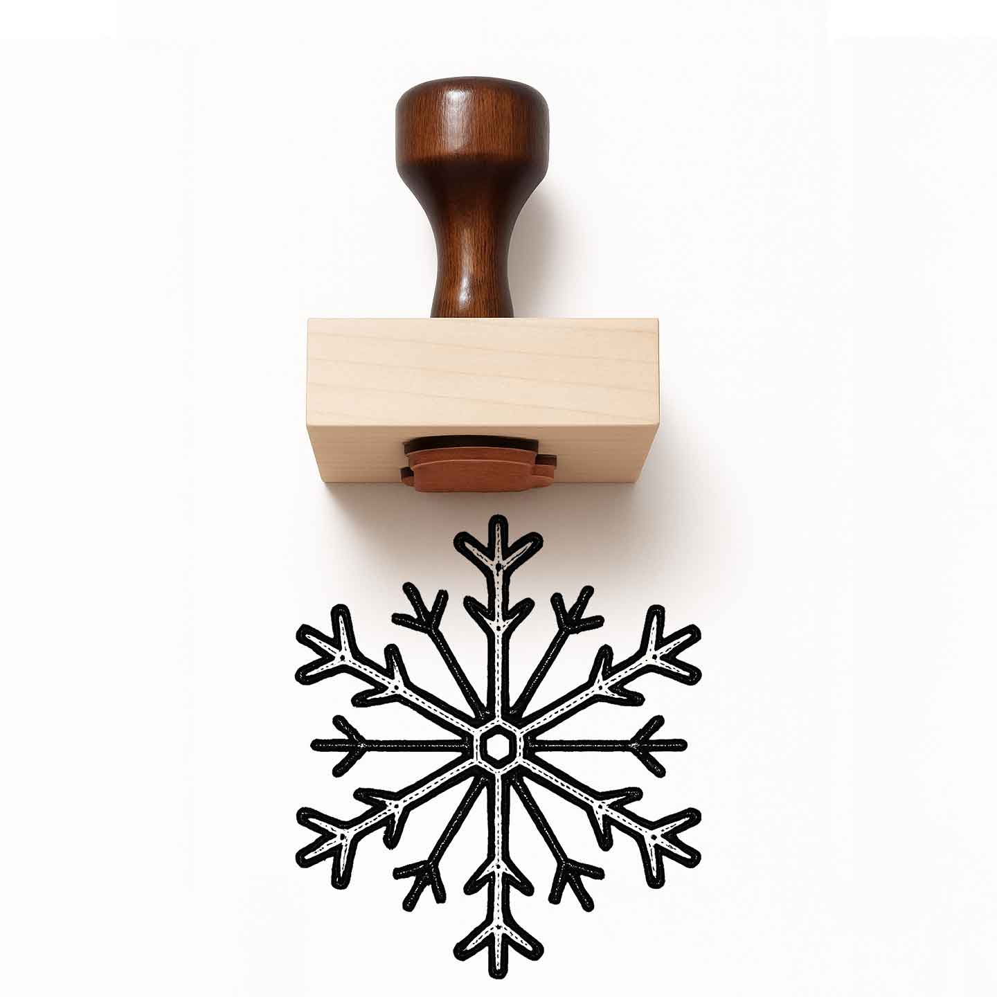 Snowflake Rubber Stamp