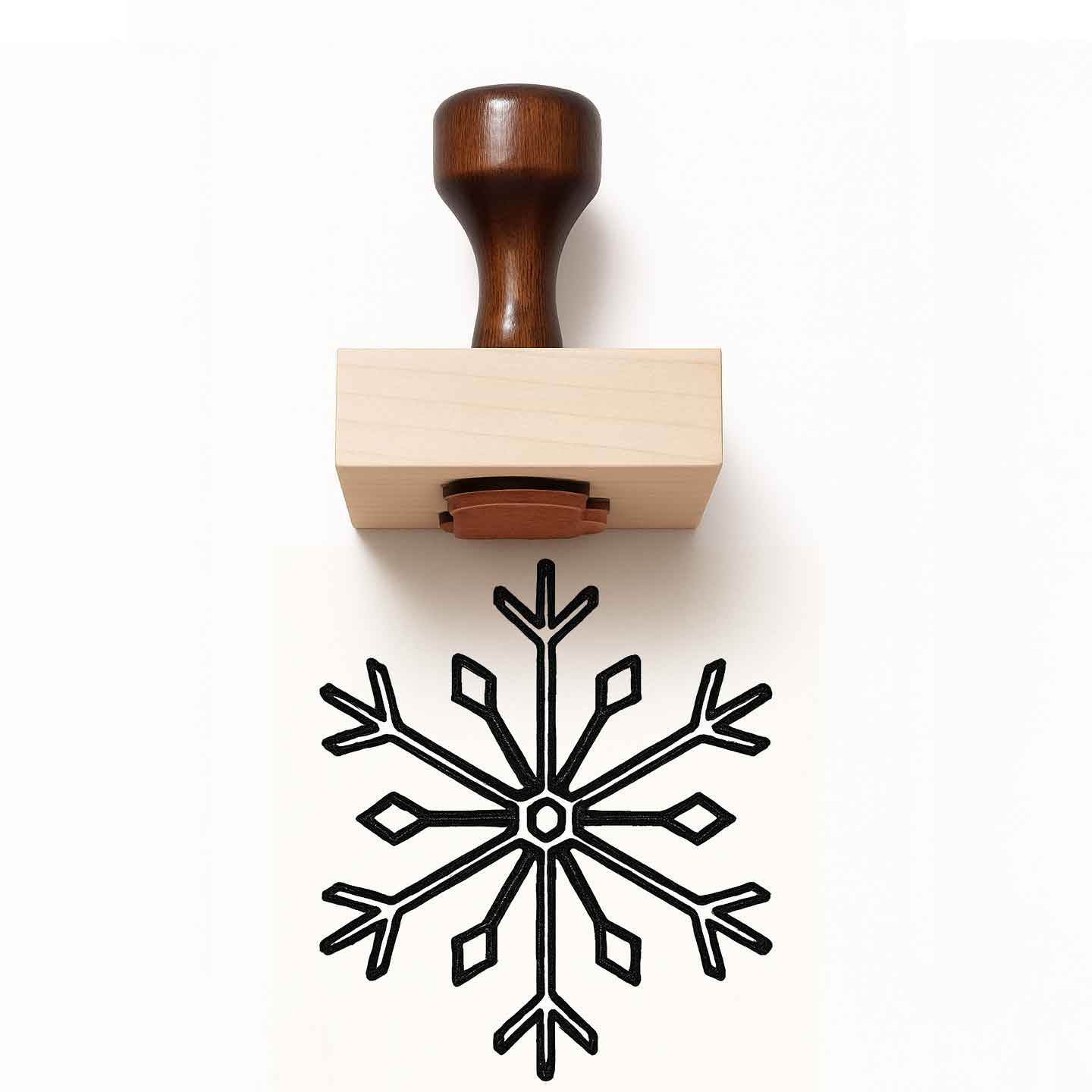 Snowflake Rubber Stamp