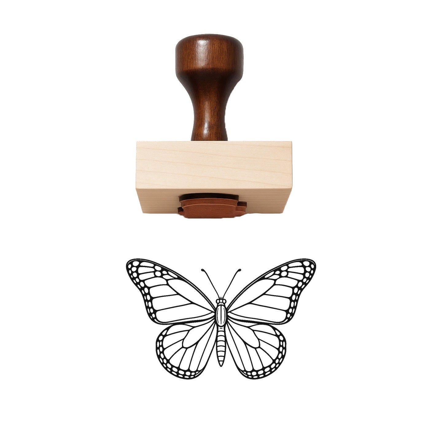 Monarch Butterfly Rubber Stamp