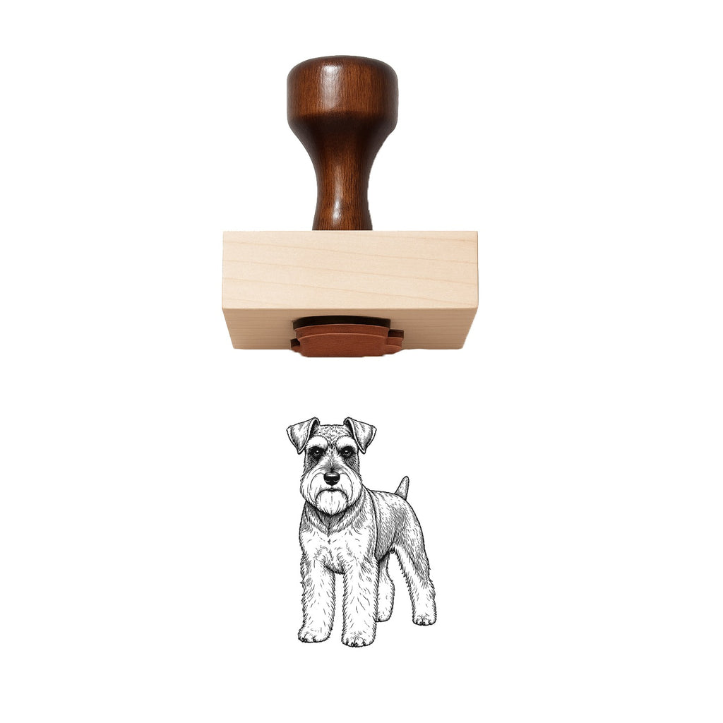 Standard Schnauzer Rubber Stamp