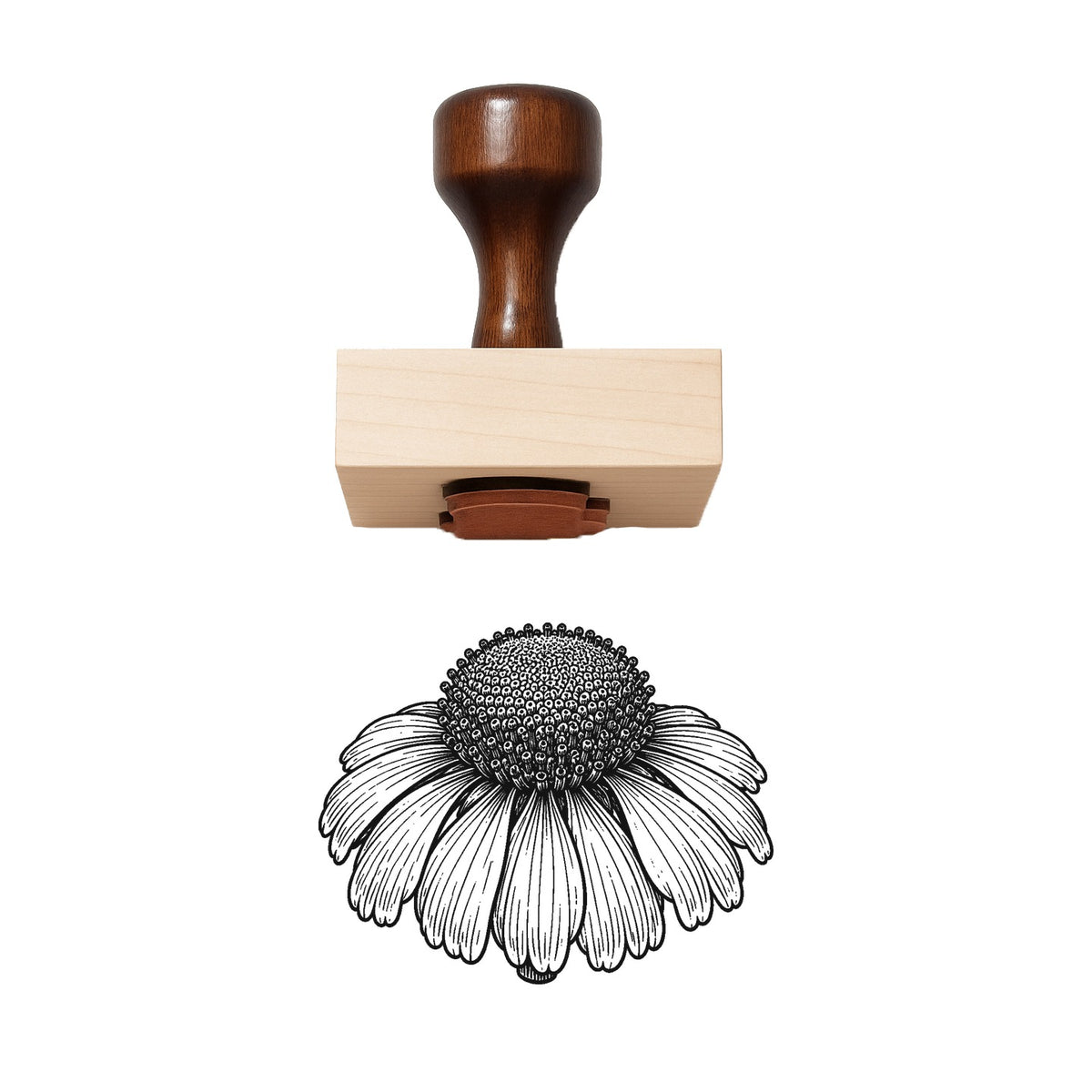 Helenium Bloom Head Rubber Stamp