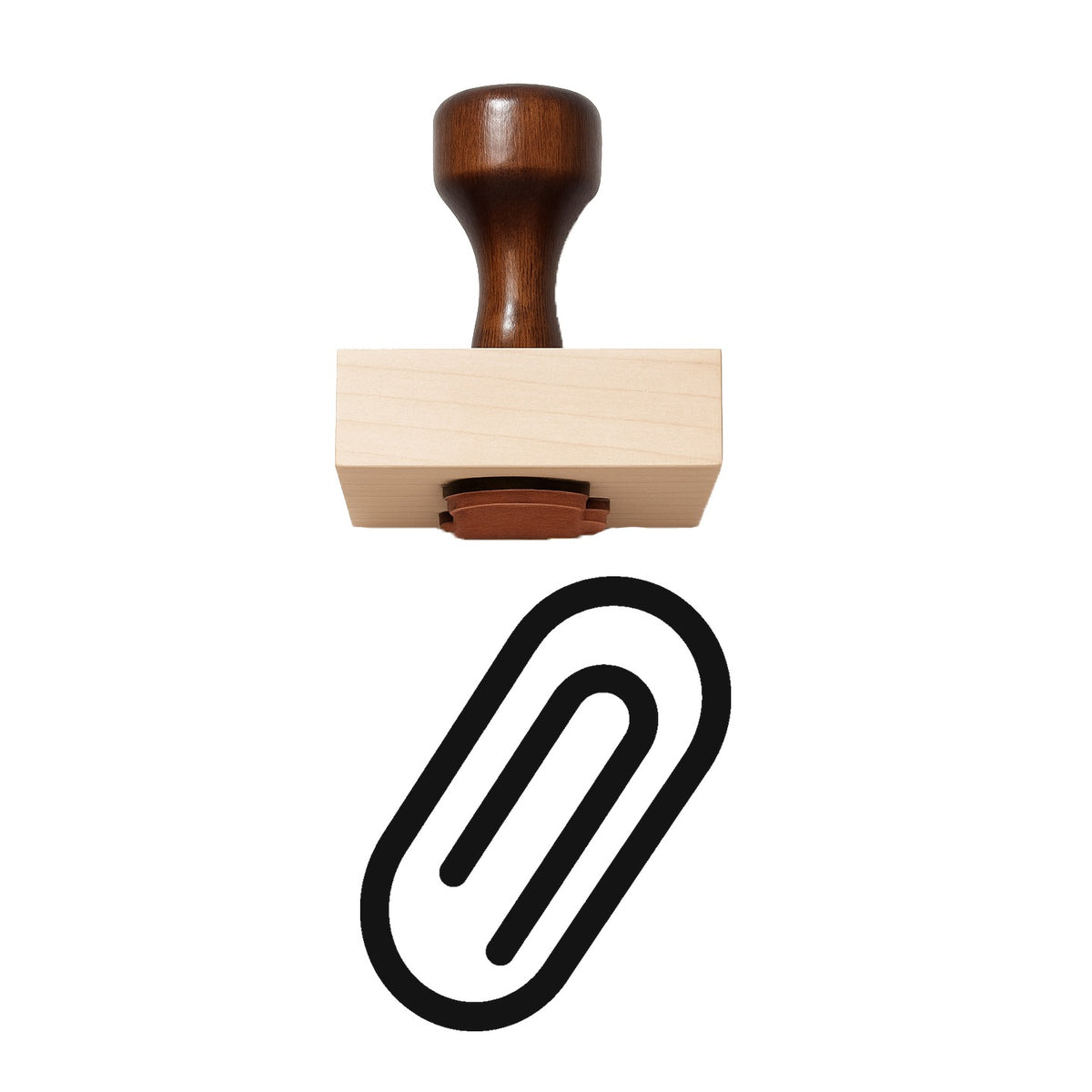 Paperclip Rubber Stamp