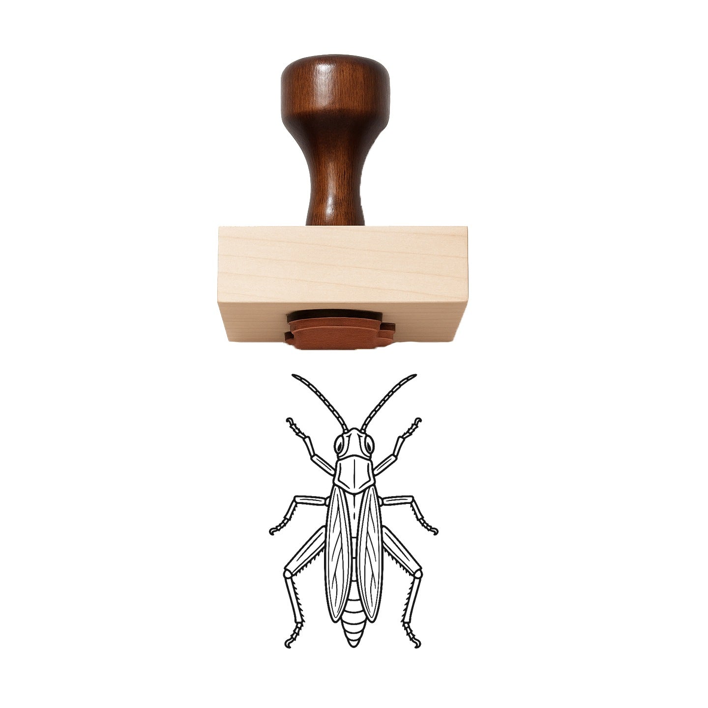 Grasshopper Rubber Stamp