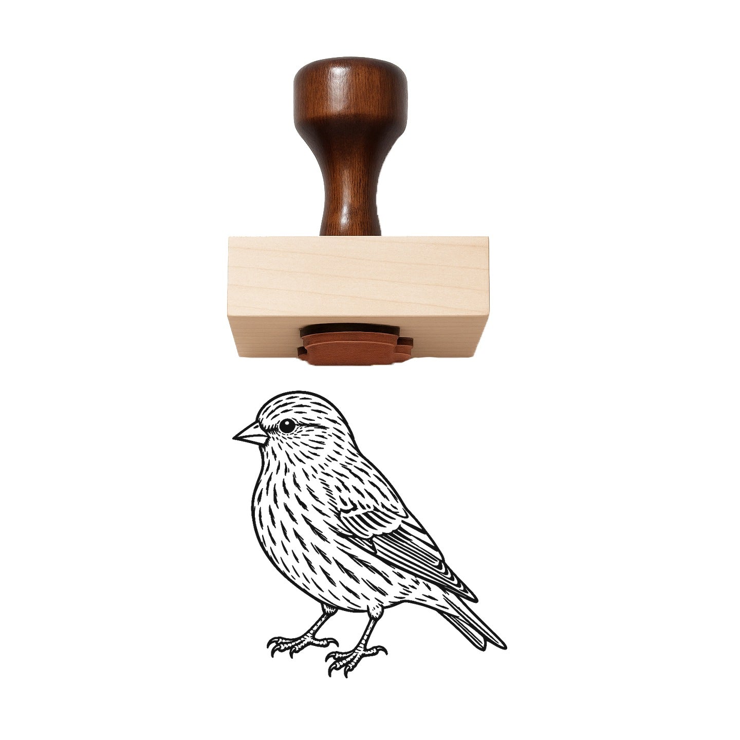 Pine Siskin Rubber Stamp