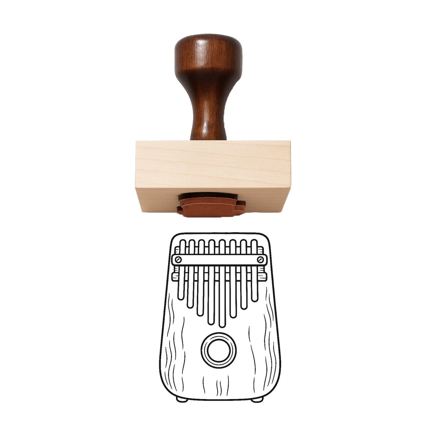 Kalimba Rubber Stamp