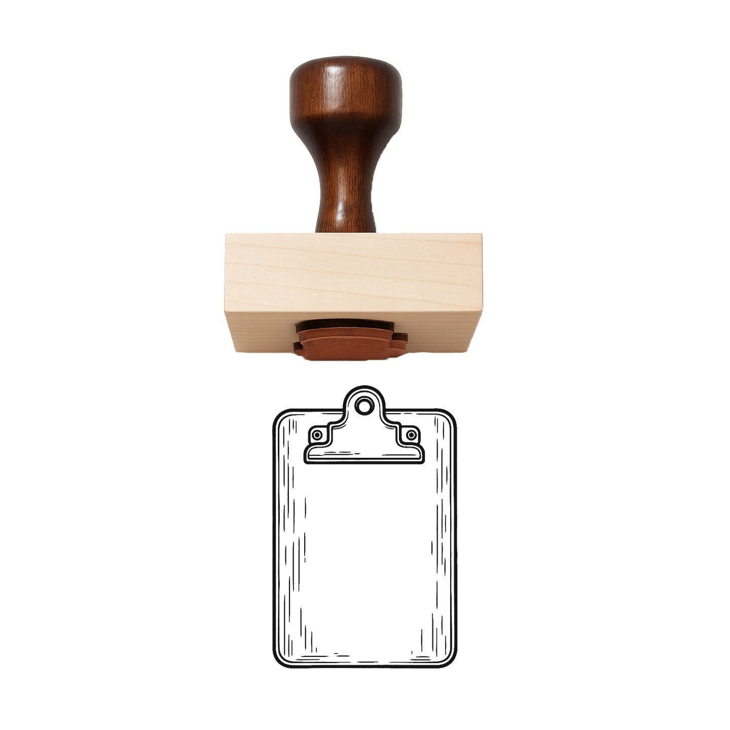 Clipboard Rubber Stamp