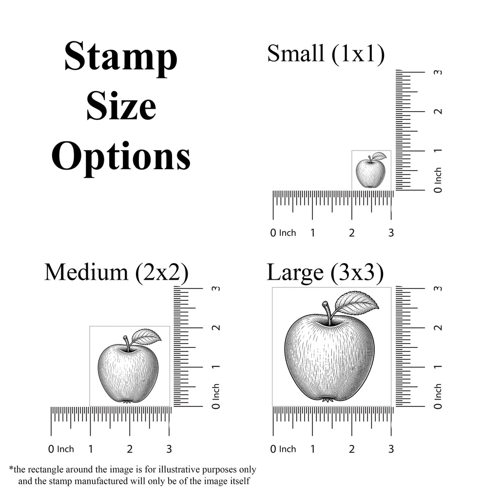 Apple Rubber Stamp
