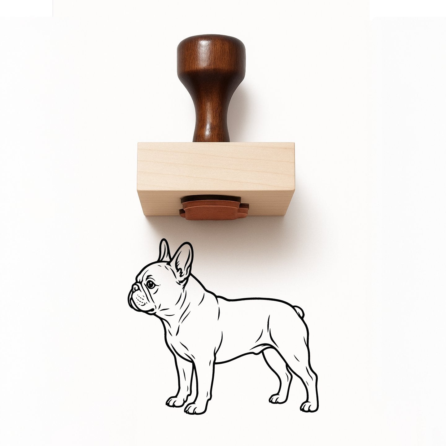 French Bulldog Rubber Stamp