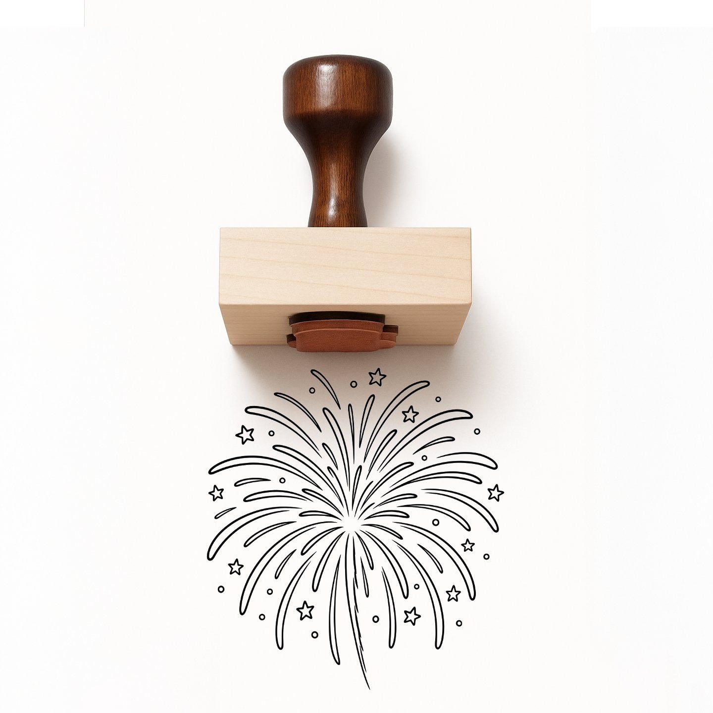 Fireworks Rubber Stamp