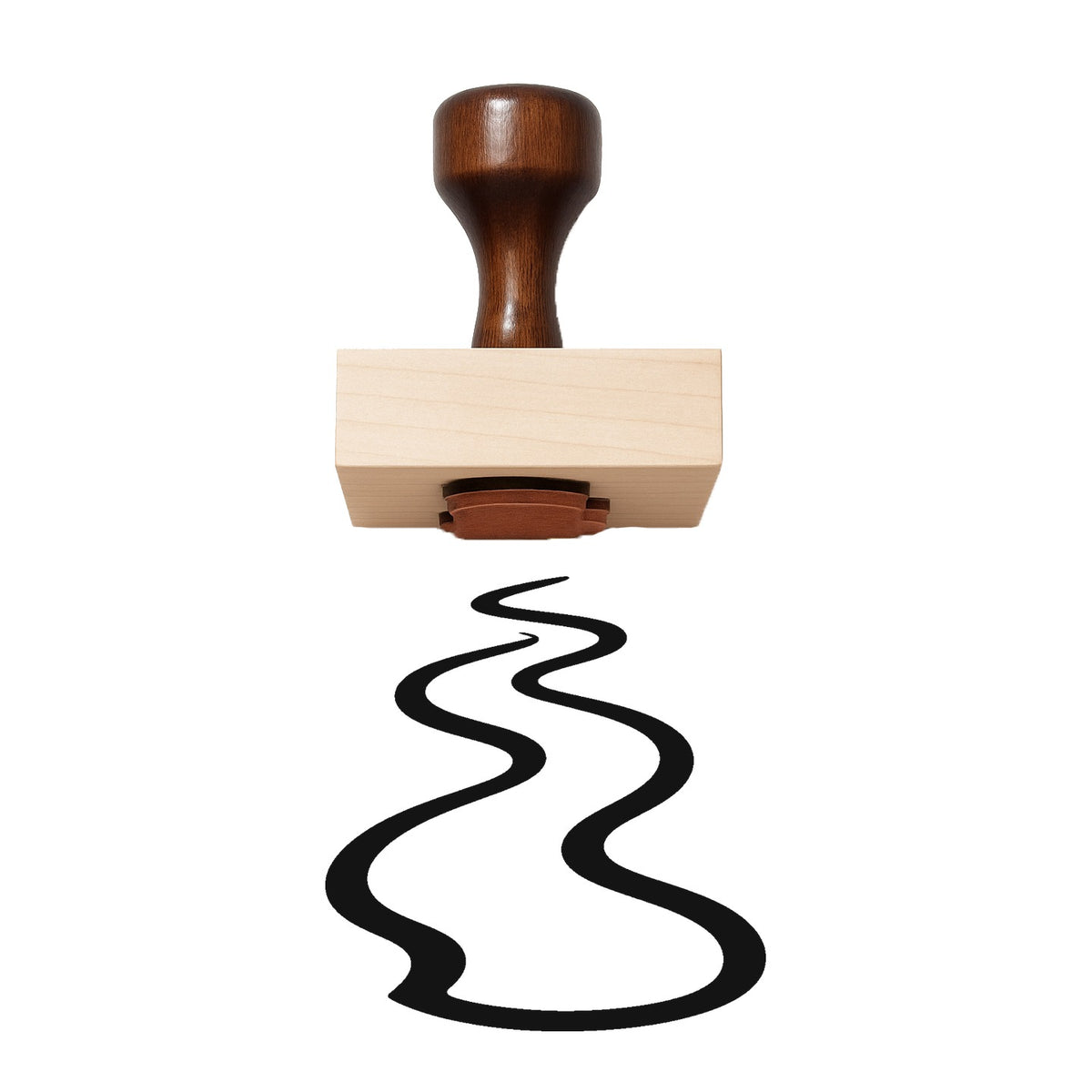 River Rubber Stamp
