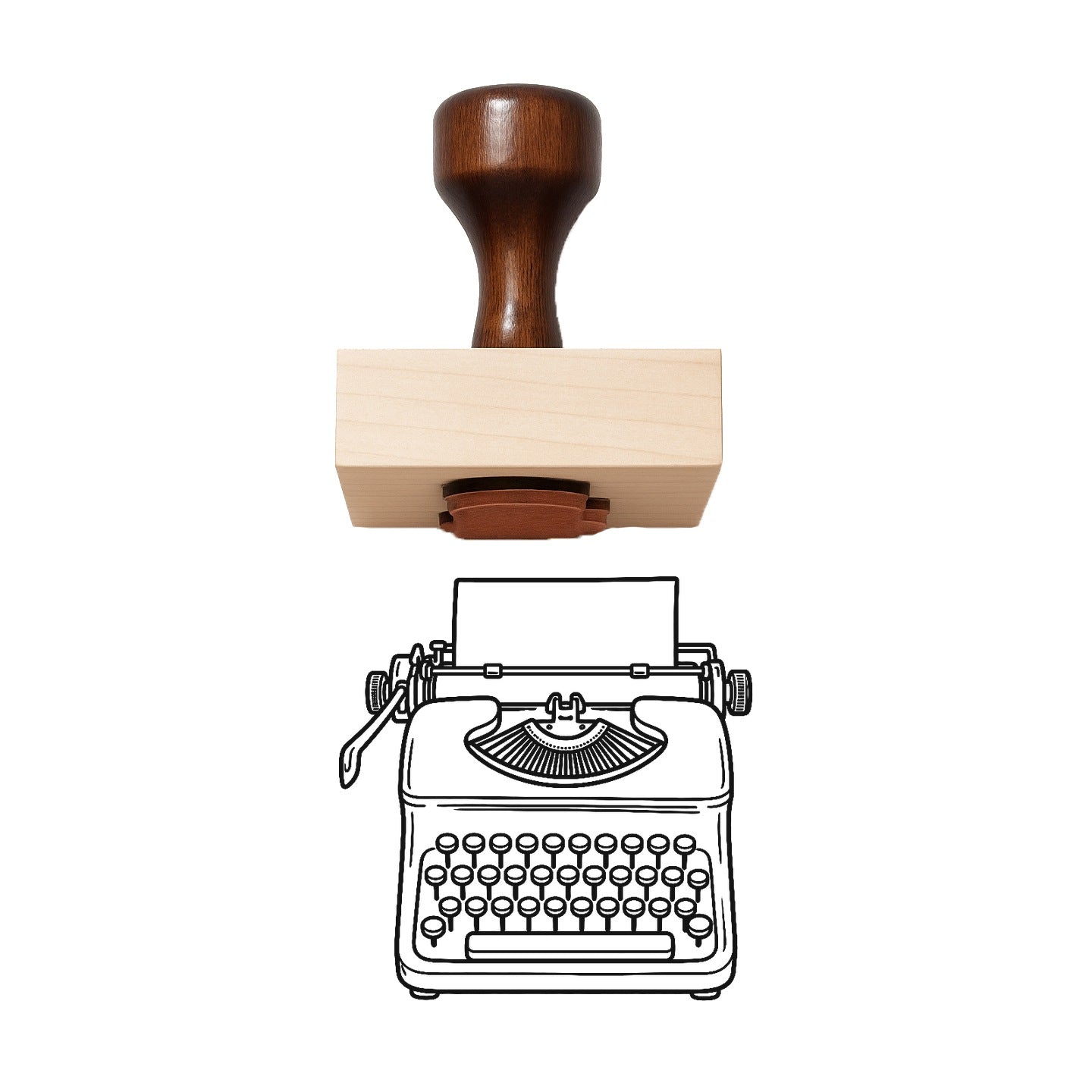Typewriter Rubber Stamp