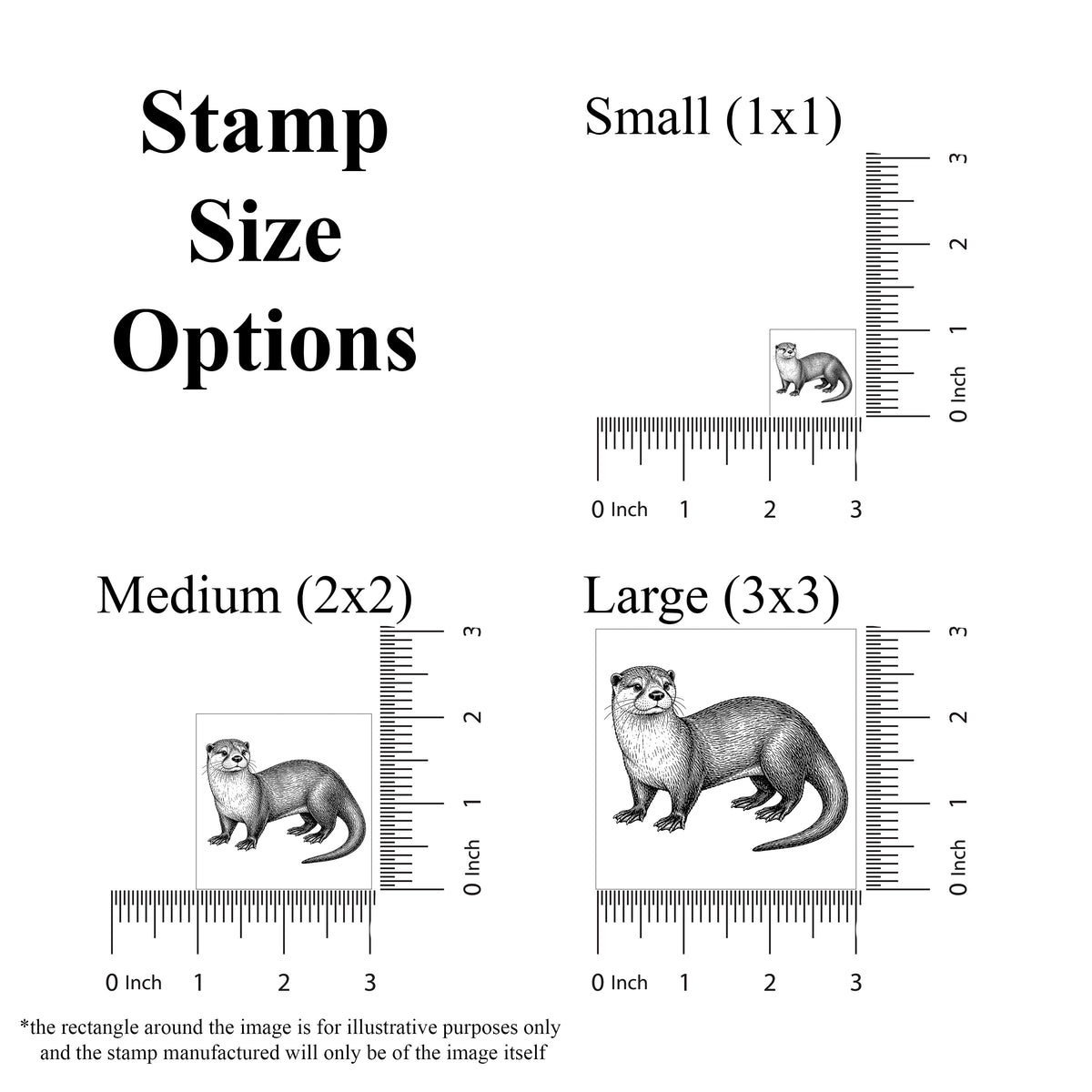 River Otter Rubber Stamp