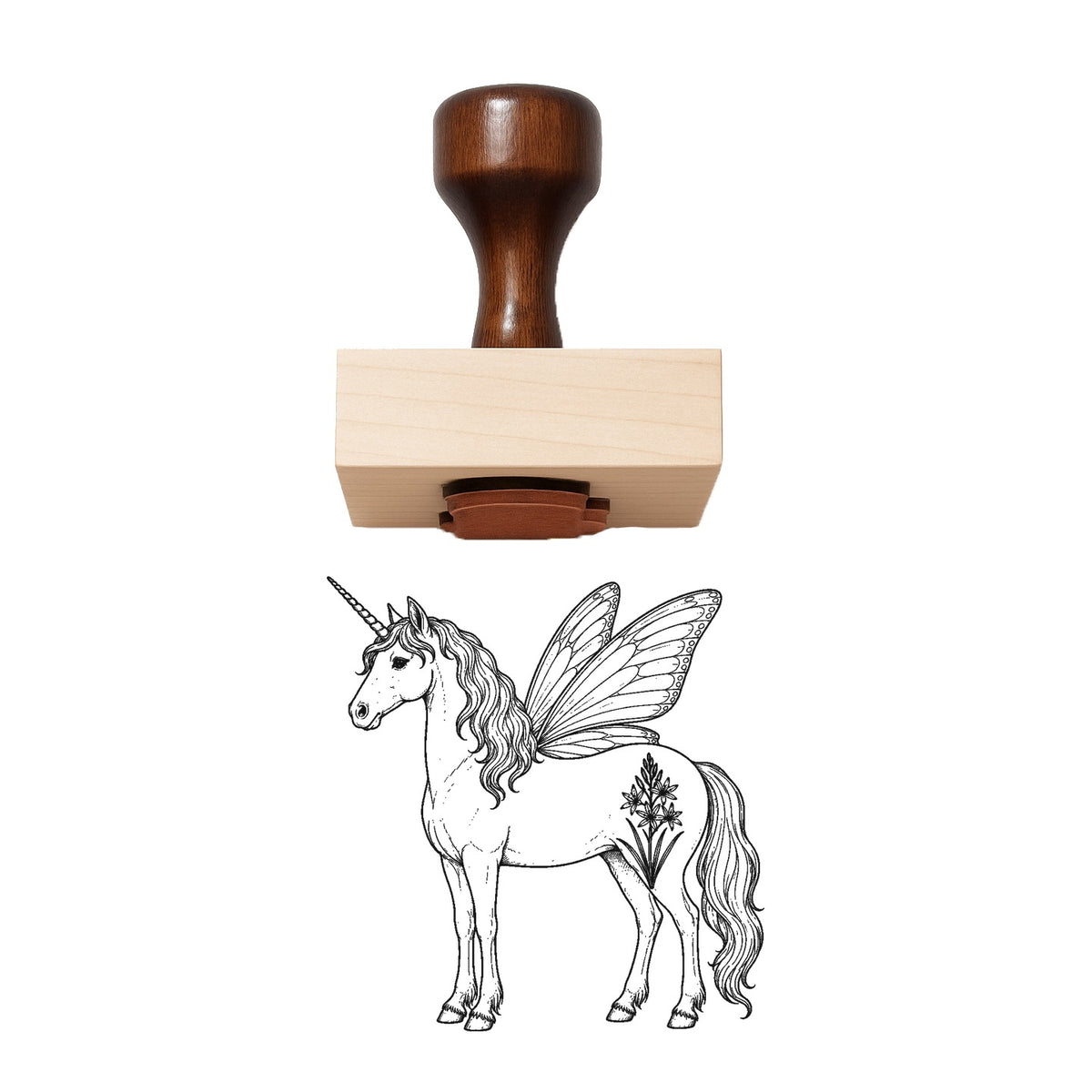 Camassia Stem Rubber Stamp