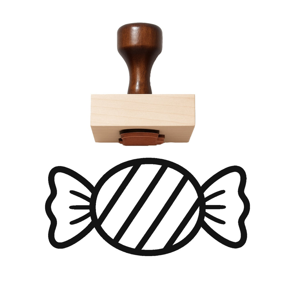 Wrapped Candy Rubber Stamp