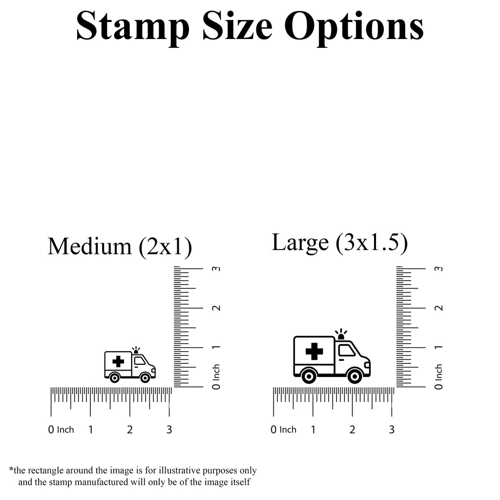 Ambulance Rubber Stamp