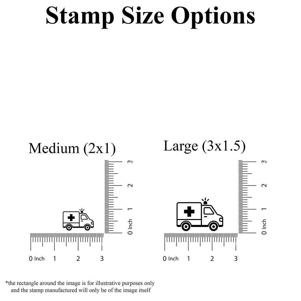 Ambulance Rubber Stamp