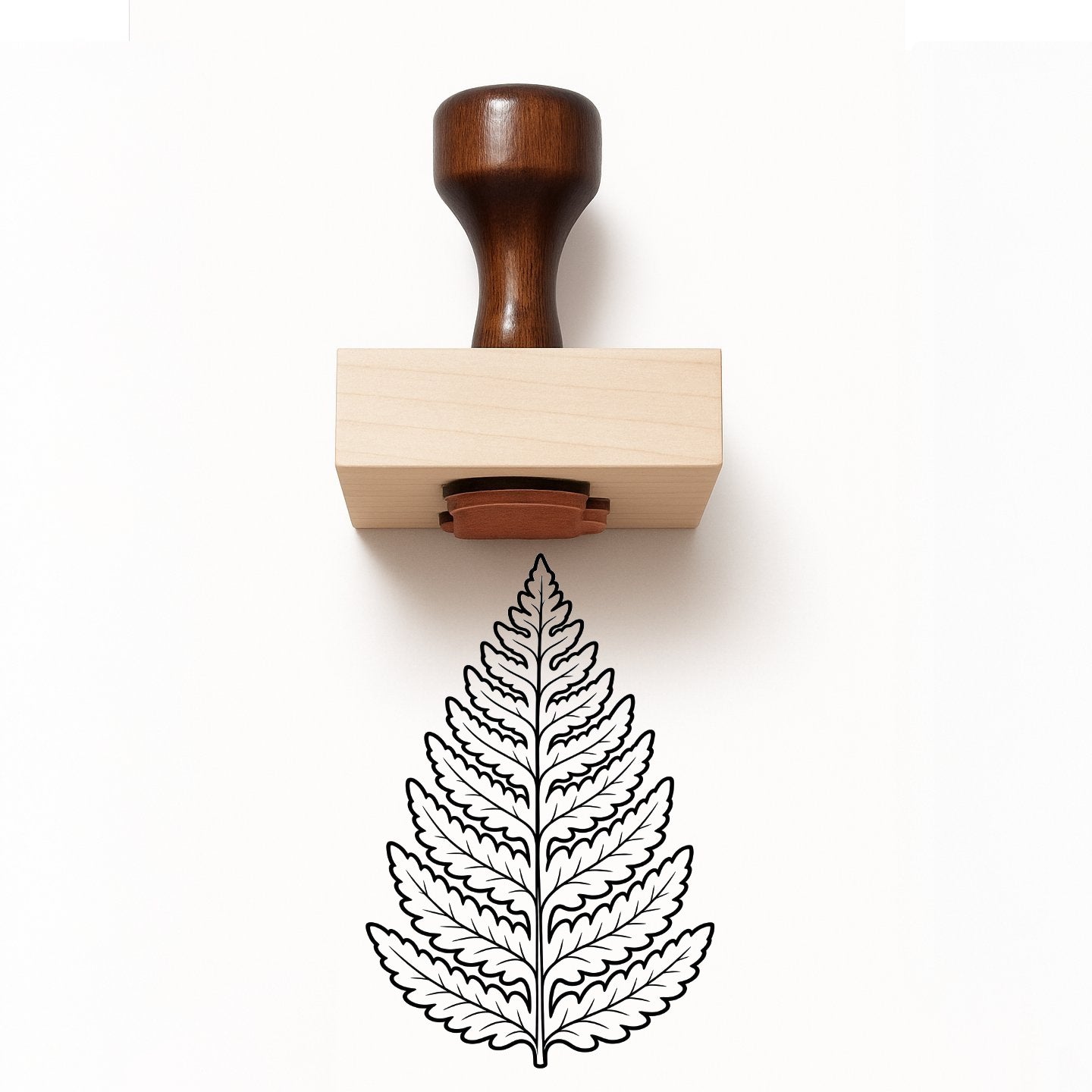 Fern Leaf Rubber Stamp