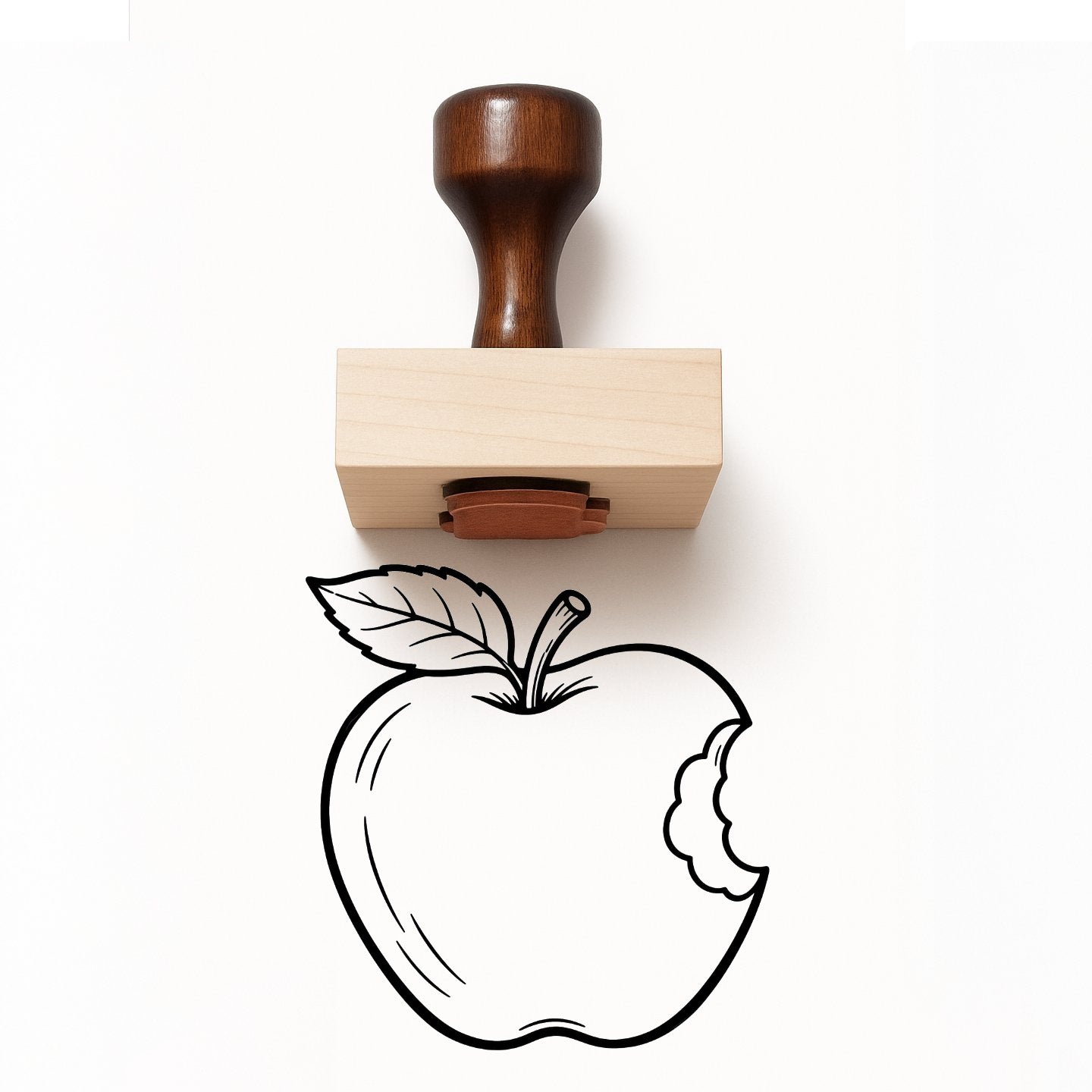 Apple Rubber Stamp