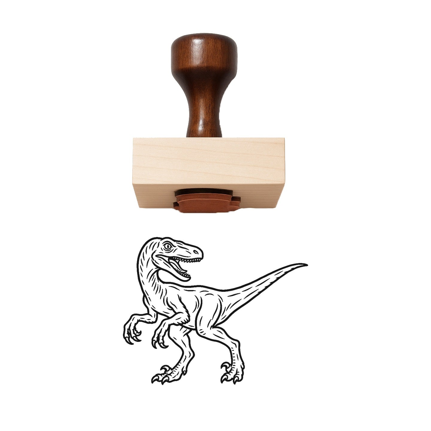 Utahraptor Rubber Stamp