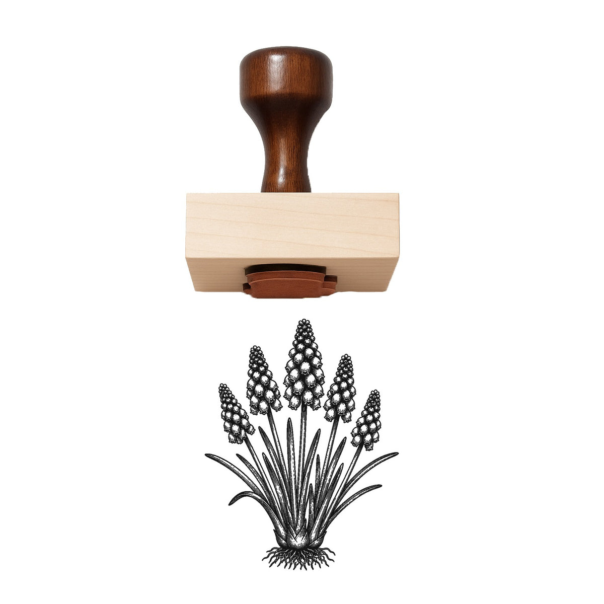 Muscari Cluster Rubber Stamp