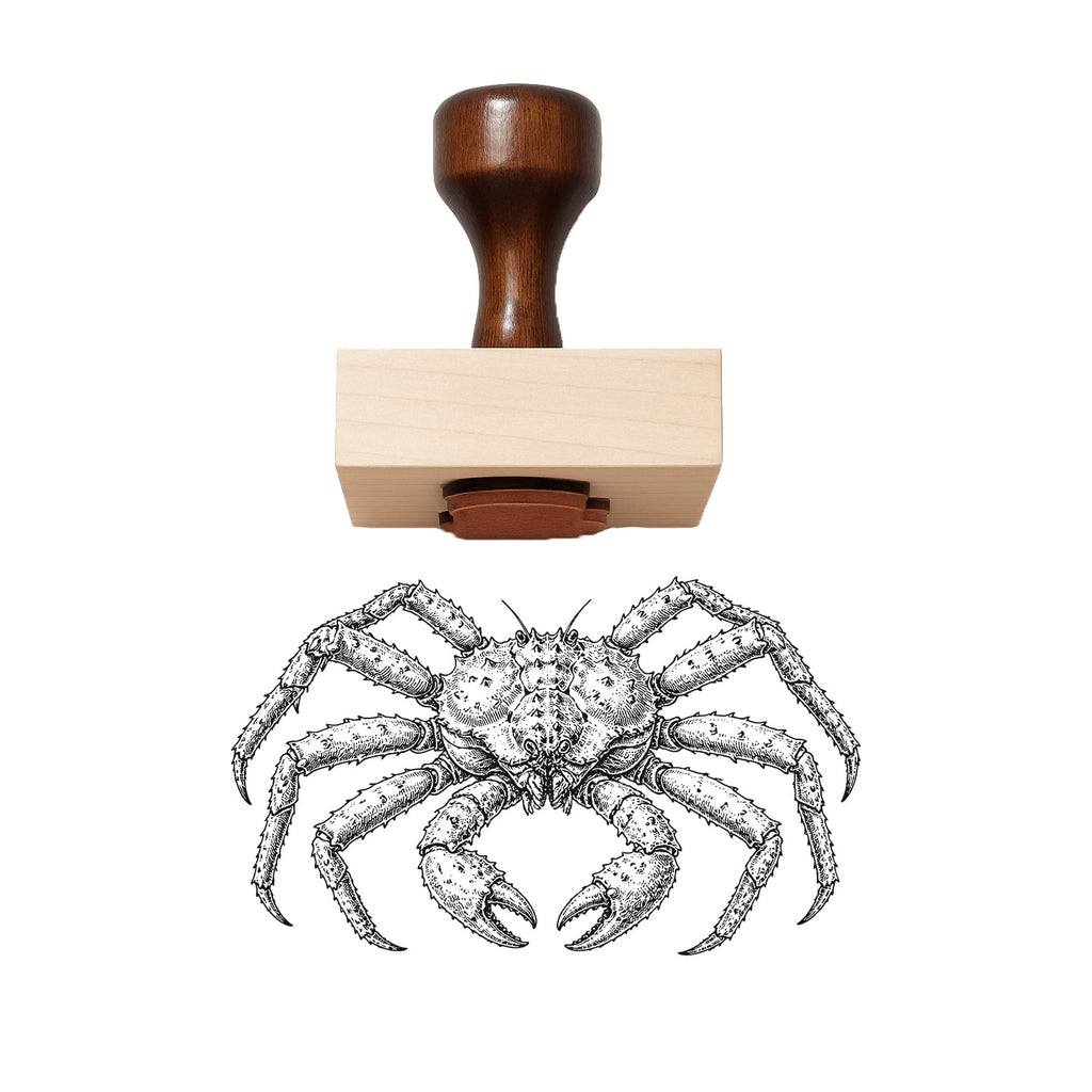 King Crab Rubber Stamp